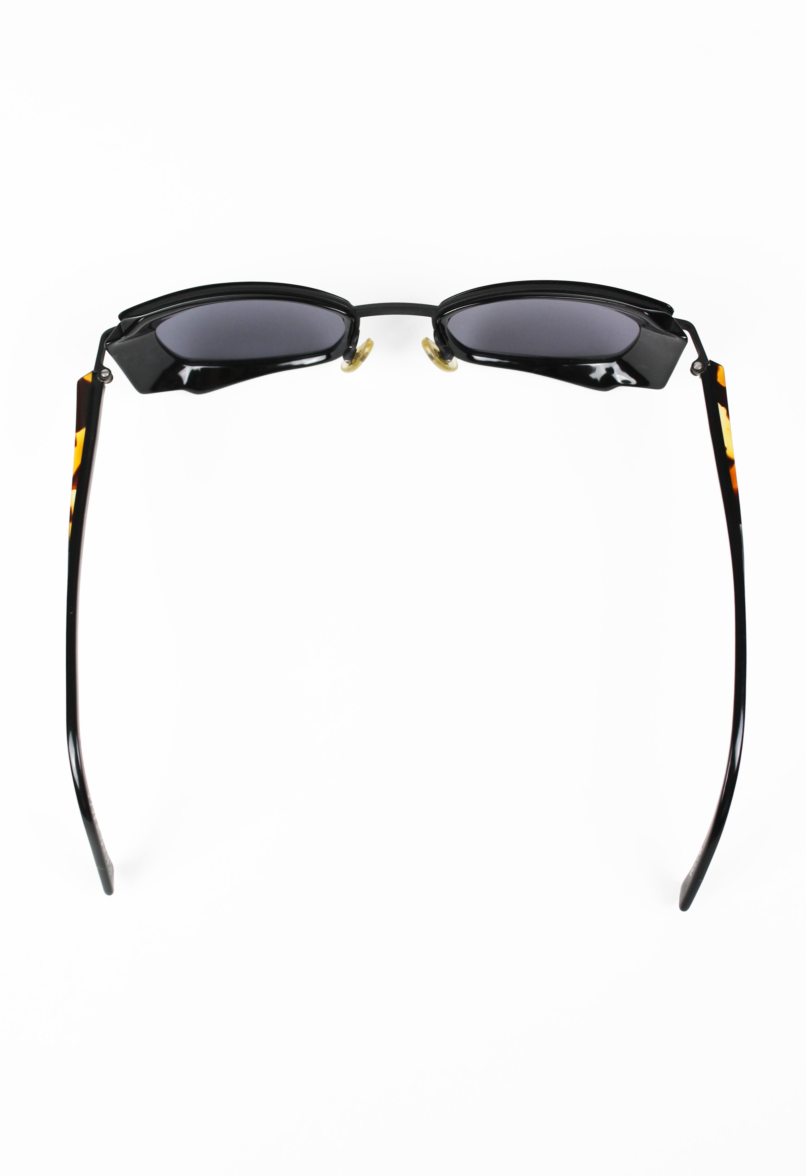 ALAIN MIKLI 1990'S ANGULAR LAYERED GOGGLE SUNGLASSES