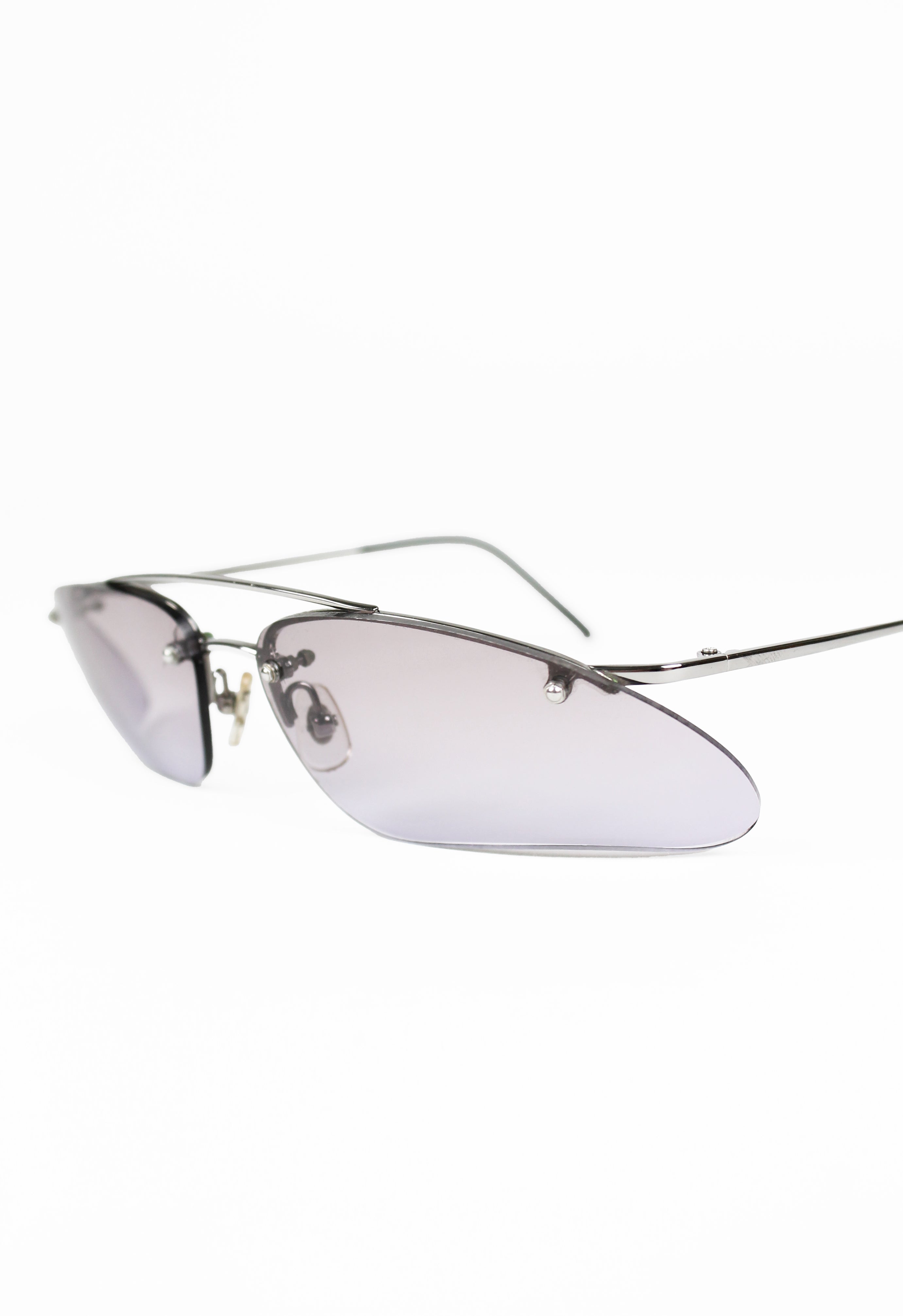 ALEXANDER MCQUEEN FW 2000 EXTREME CURVED AVIATOR SUNGLASSES