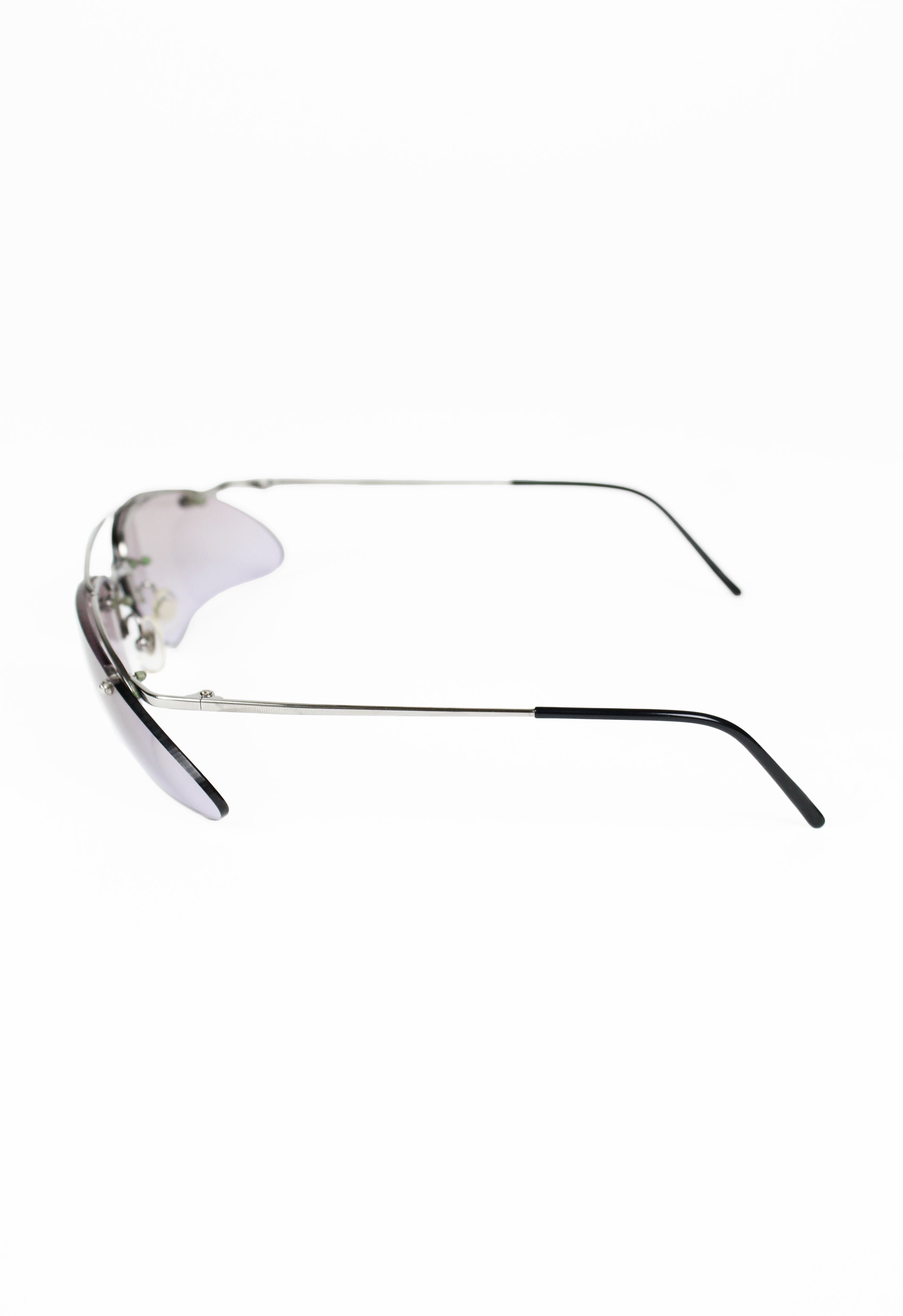 ALEXANDER MCQUEEN FW 2000 EXTREME CURVED AVIATOR SUNGLASSES