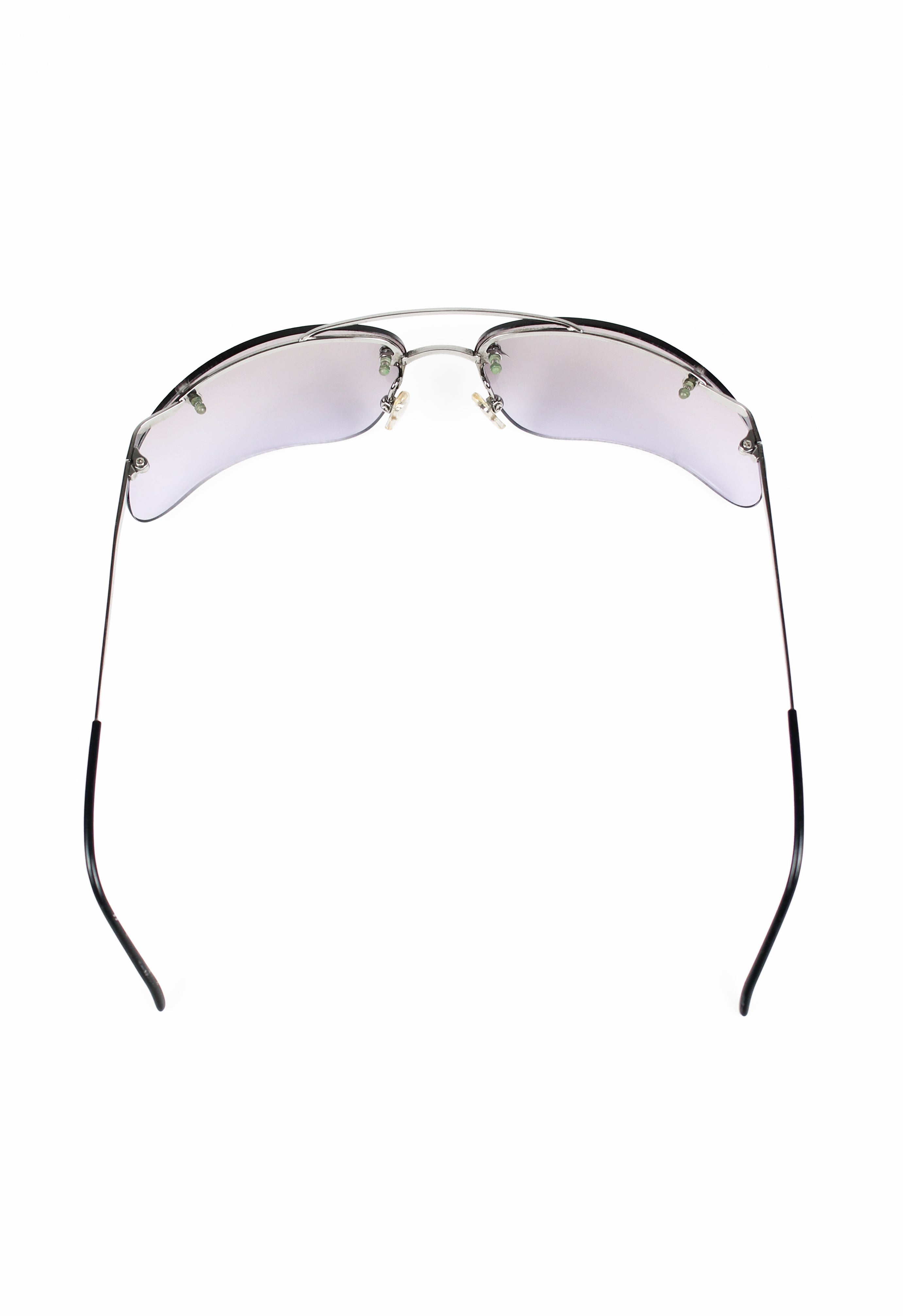 ALEXANDER MCQUEEN FW 2000 EXTREME CURVED AVIATOR SUNGLASSES