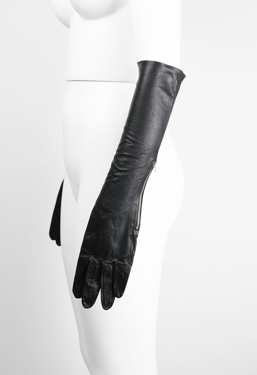 COMME des GARÇONS 革手袋レディース COMME DES GARCONS 1980'S LONG LEATHER ZIP GLOVES – THE 543