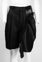 COMME DES GARCONS SS 2007 RECONSTRUCTED SILK AND FRILLED MESH SHORTS
