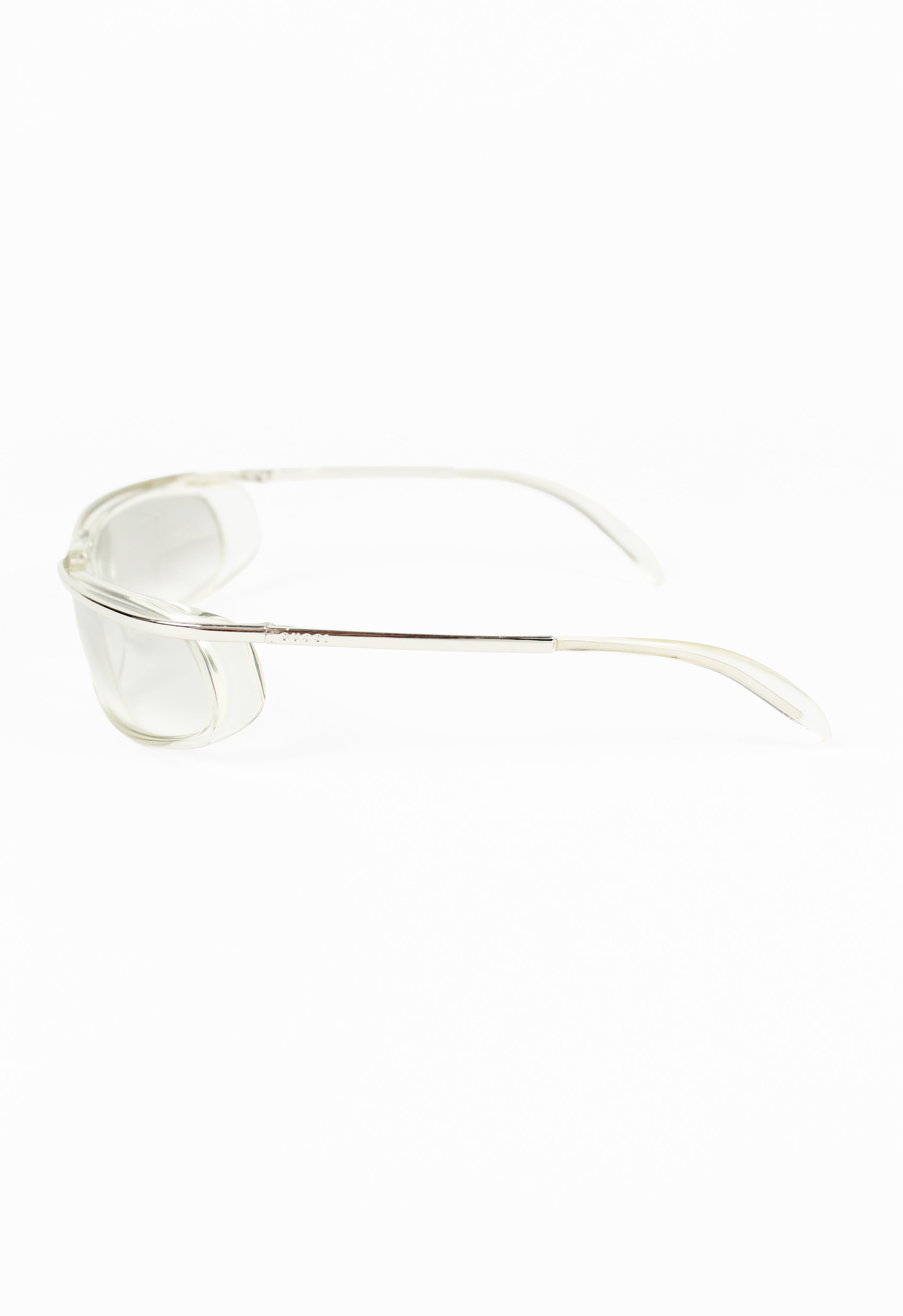 GUCCI TOM FORD CLEAR SUSPENDED WRAPAROUND SUNGLASSES