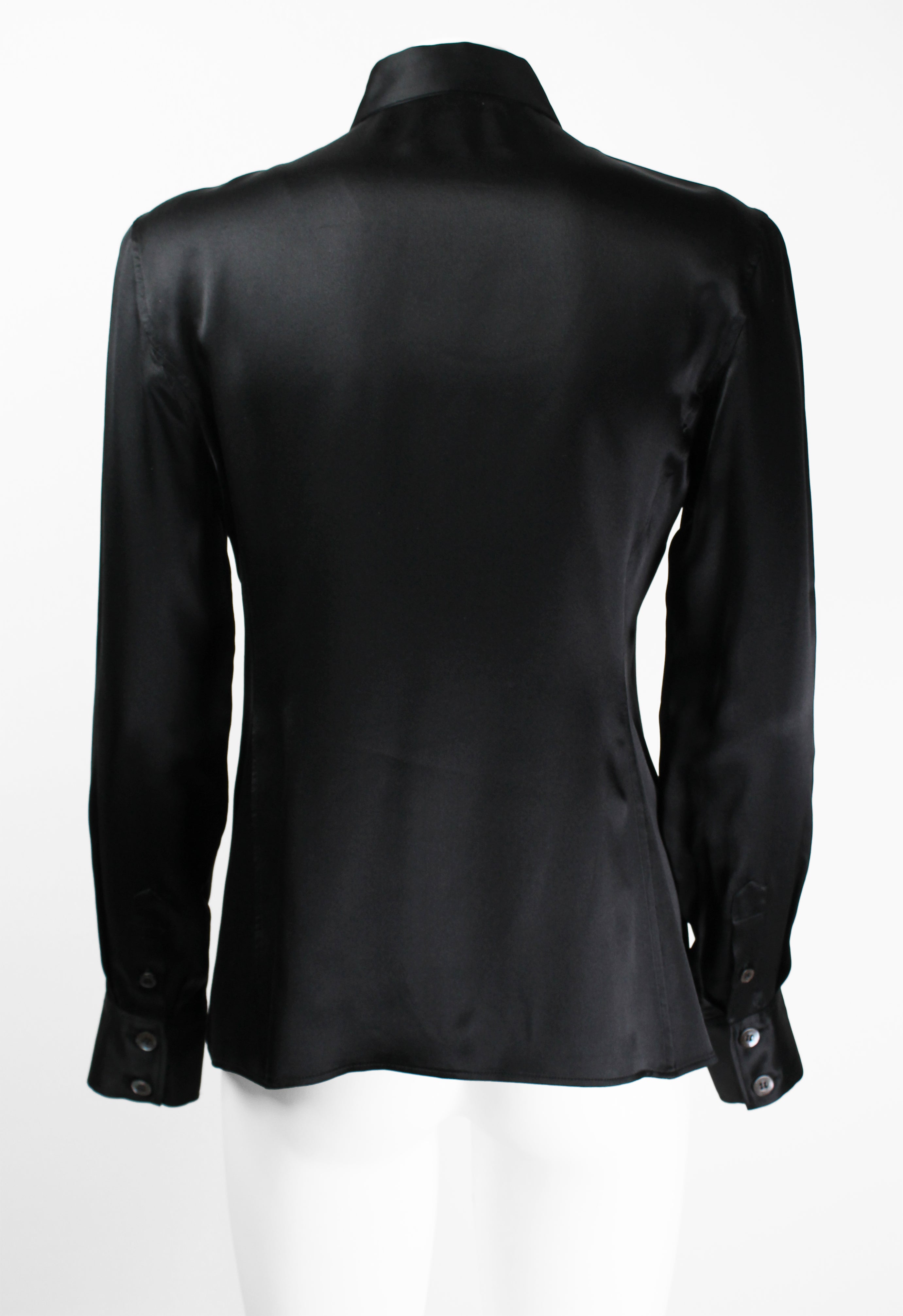 GUCCI TOM FORD FW 1995 BLACK SILK SHIRT