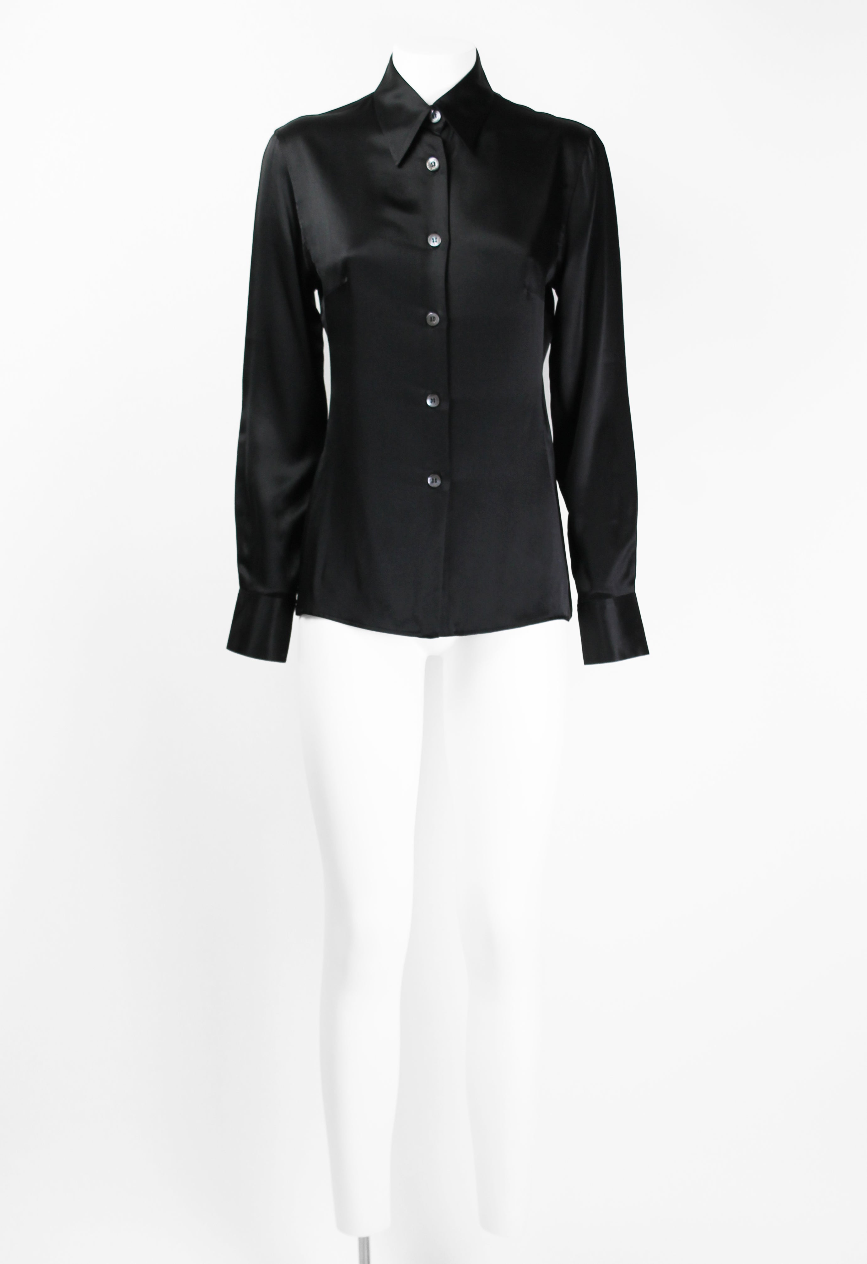 GUCCI TOM FORD FW 1995 BLACK SILK SHIRT