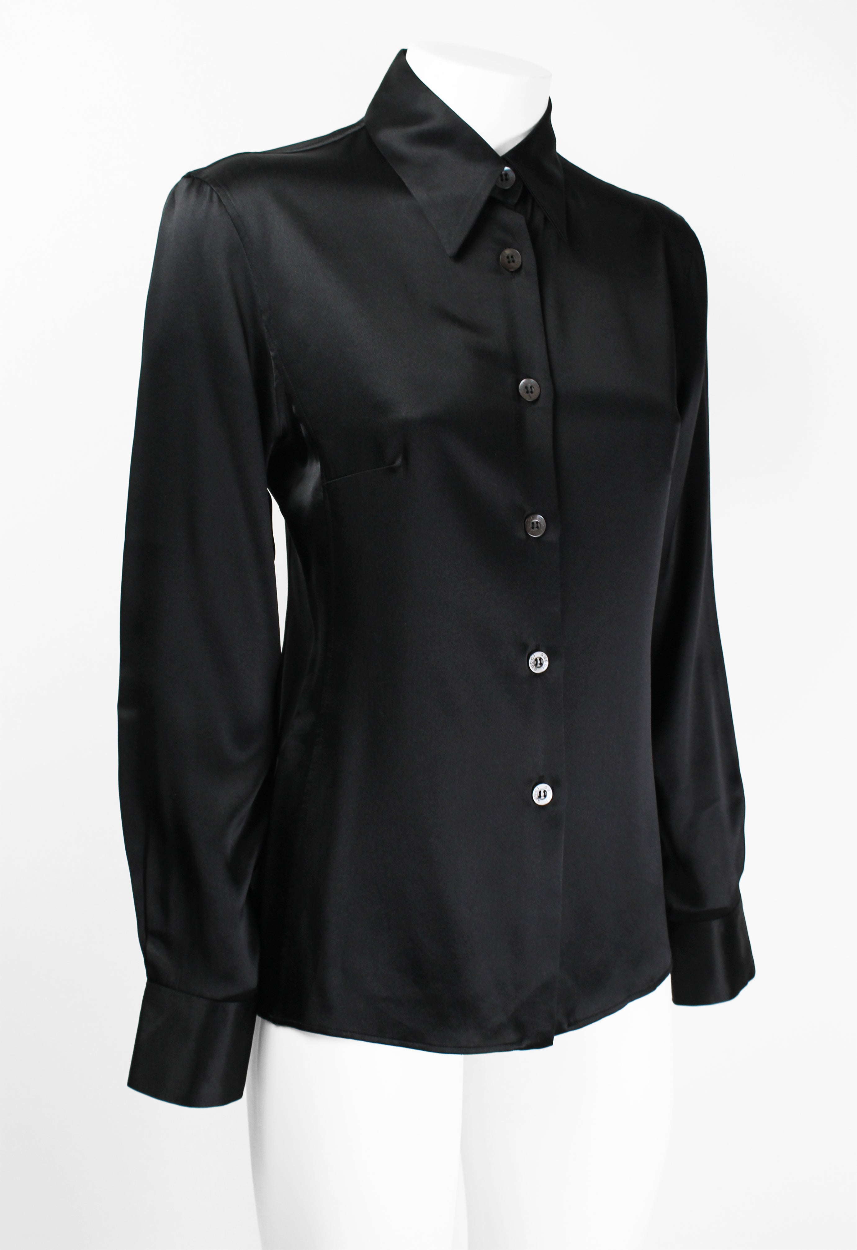 GUCCI TOM FORD FW 1995 BLACK SILK SHIRT