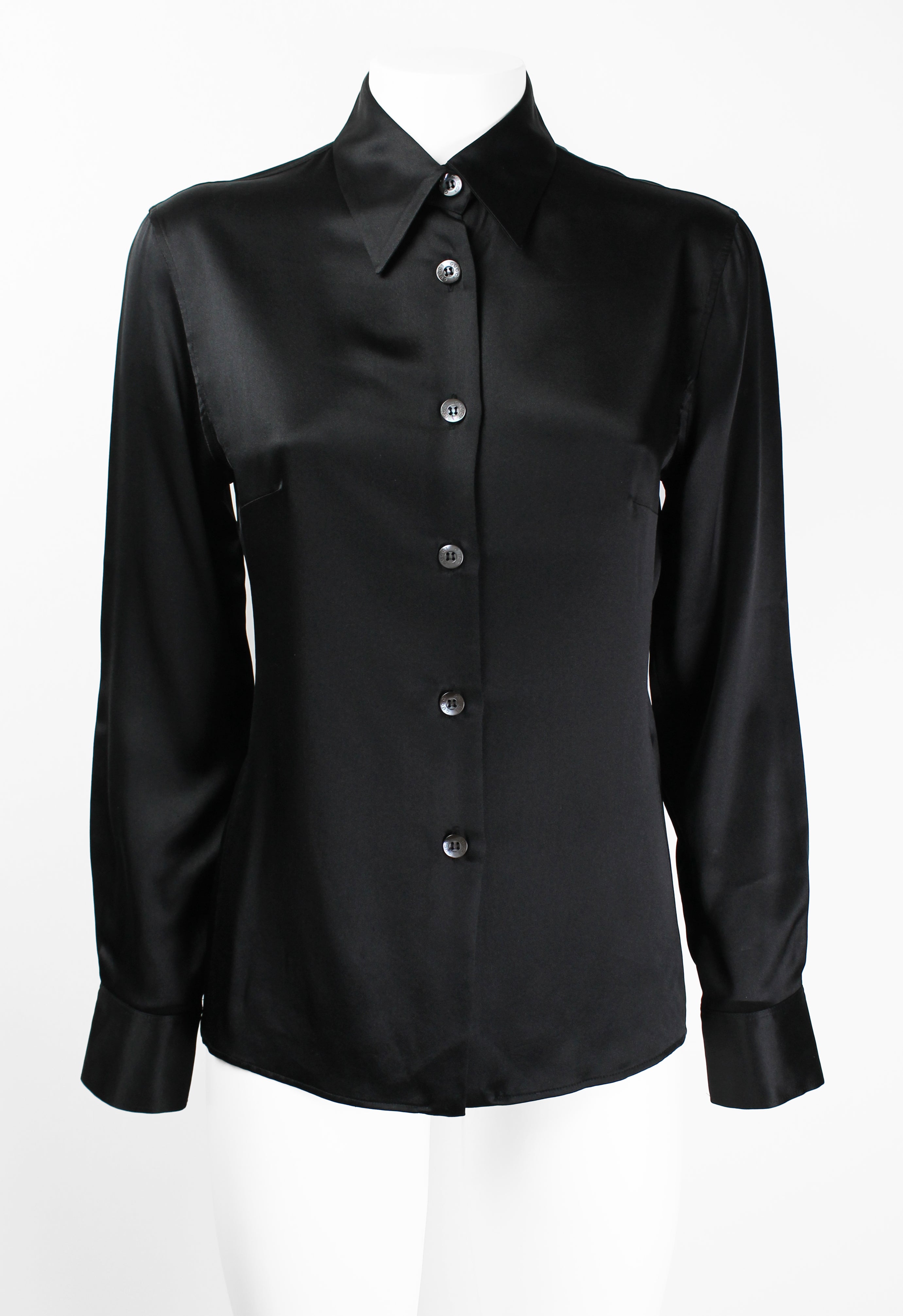 GUCCI TOM FORD FW 1995 BLACK SILK SHIRT