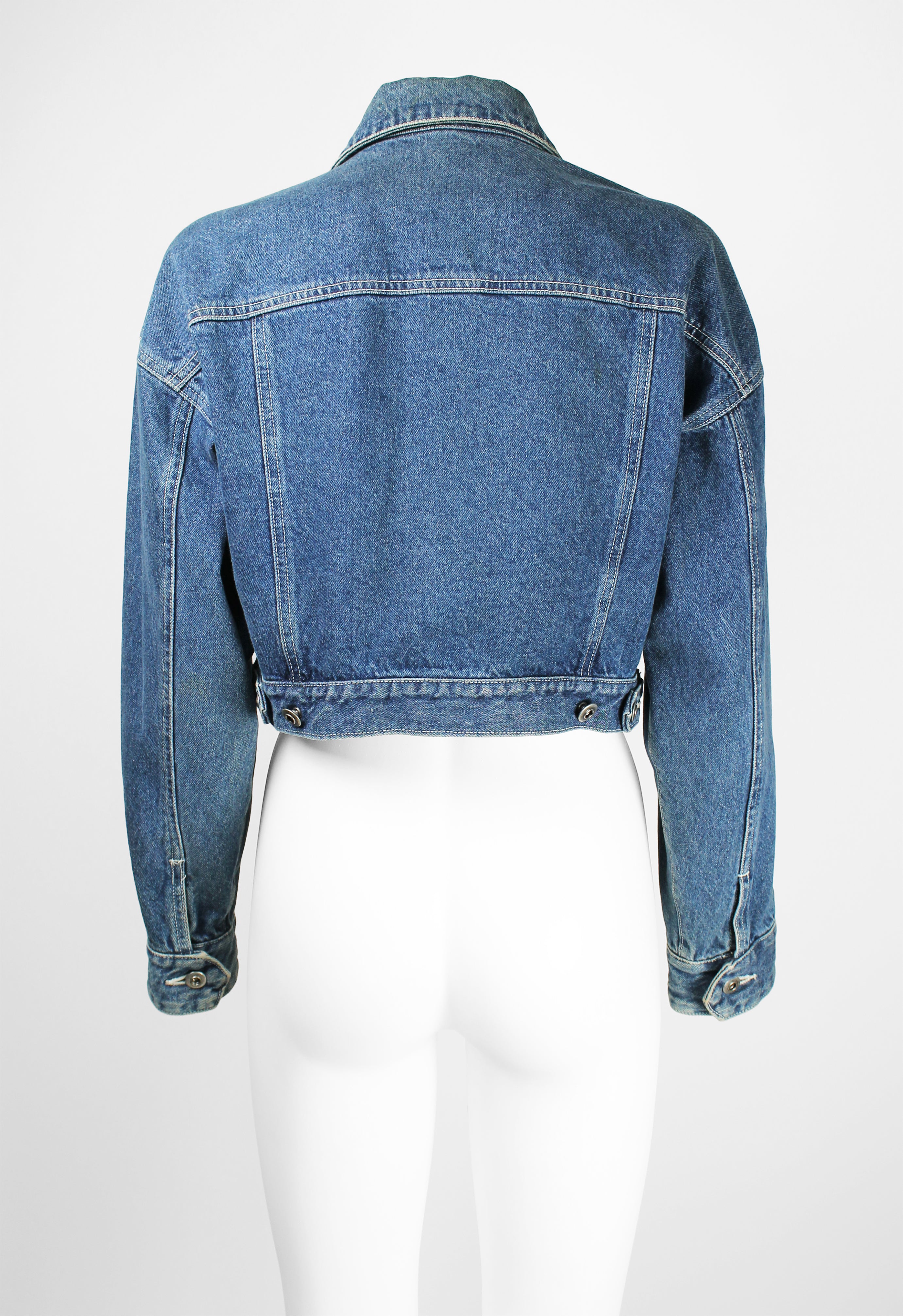 ISSEY MIYAKE 1980'S CROPPED DENIM JACKET