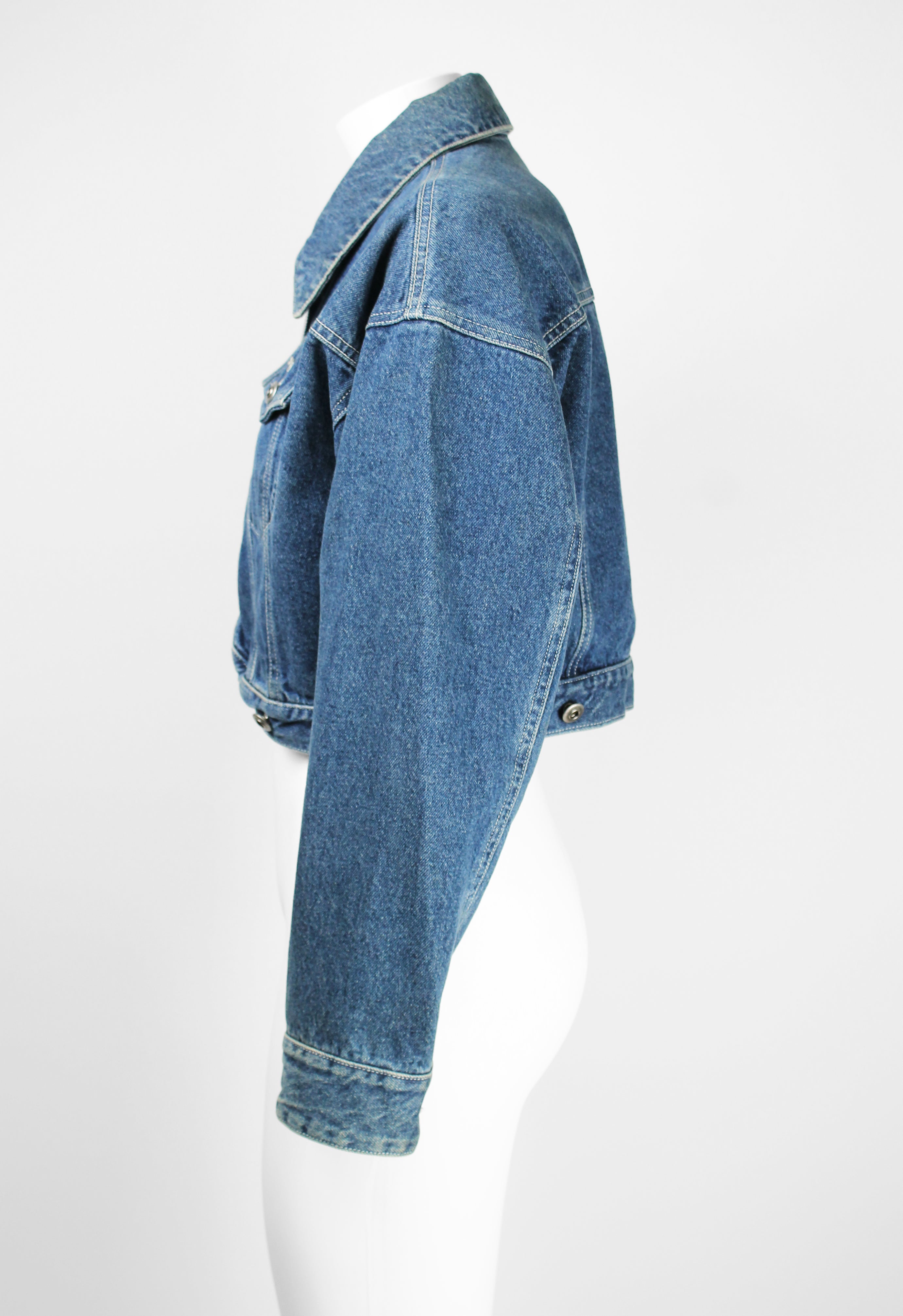 ISSEY MIYAKE 1980'S CROPPED DENIM JACKET
