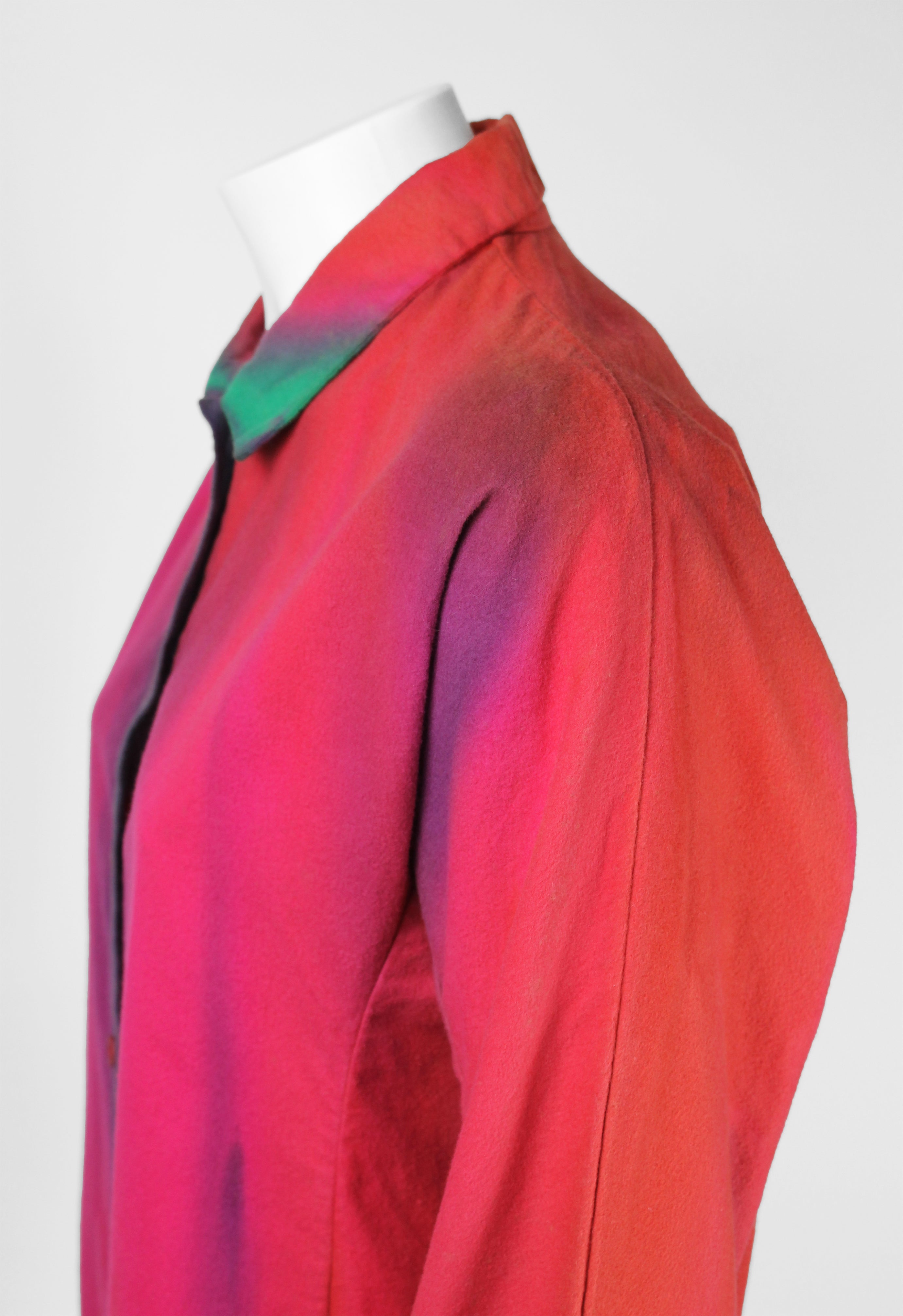 ISSEY MIYAKE FW 2001 DYED MULTICOLOURED SHIRT