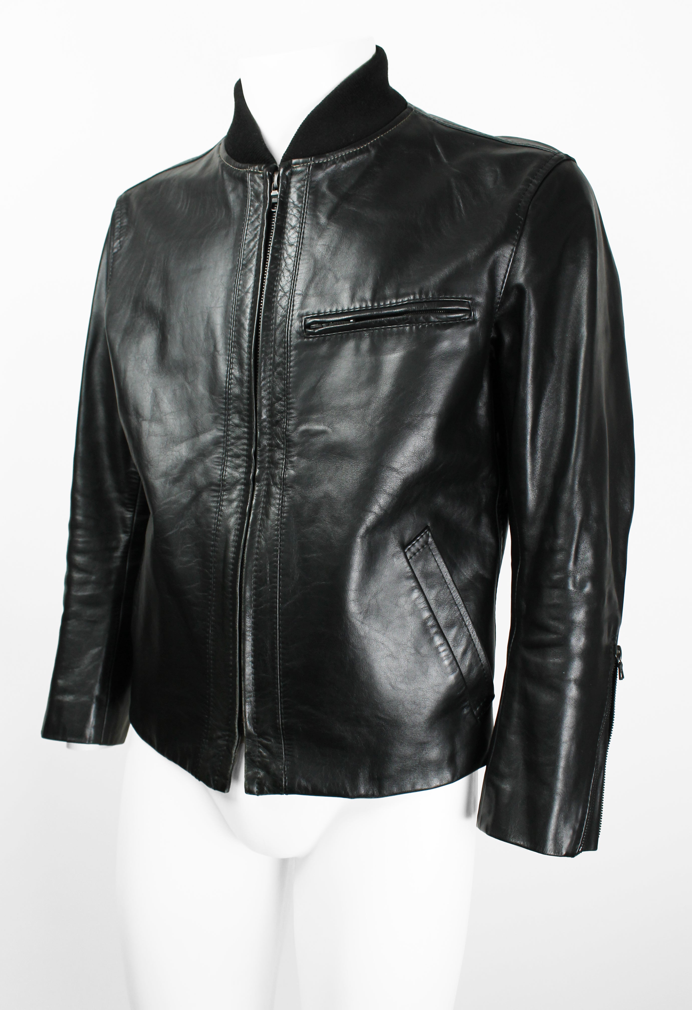 ISSEY MIYAKE MEN FW 2003 LEATHER JACKET