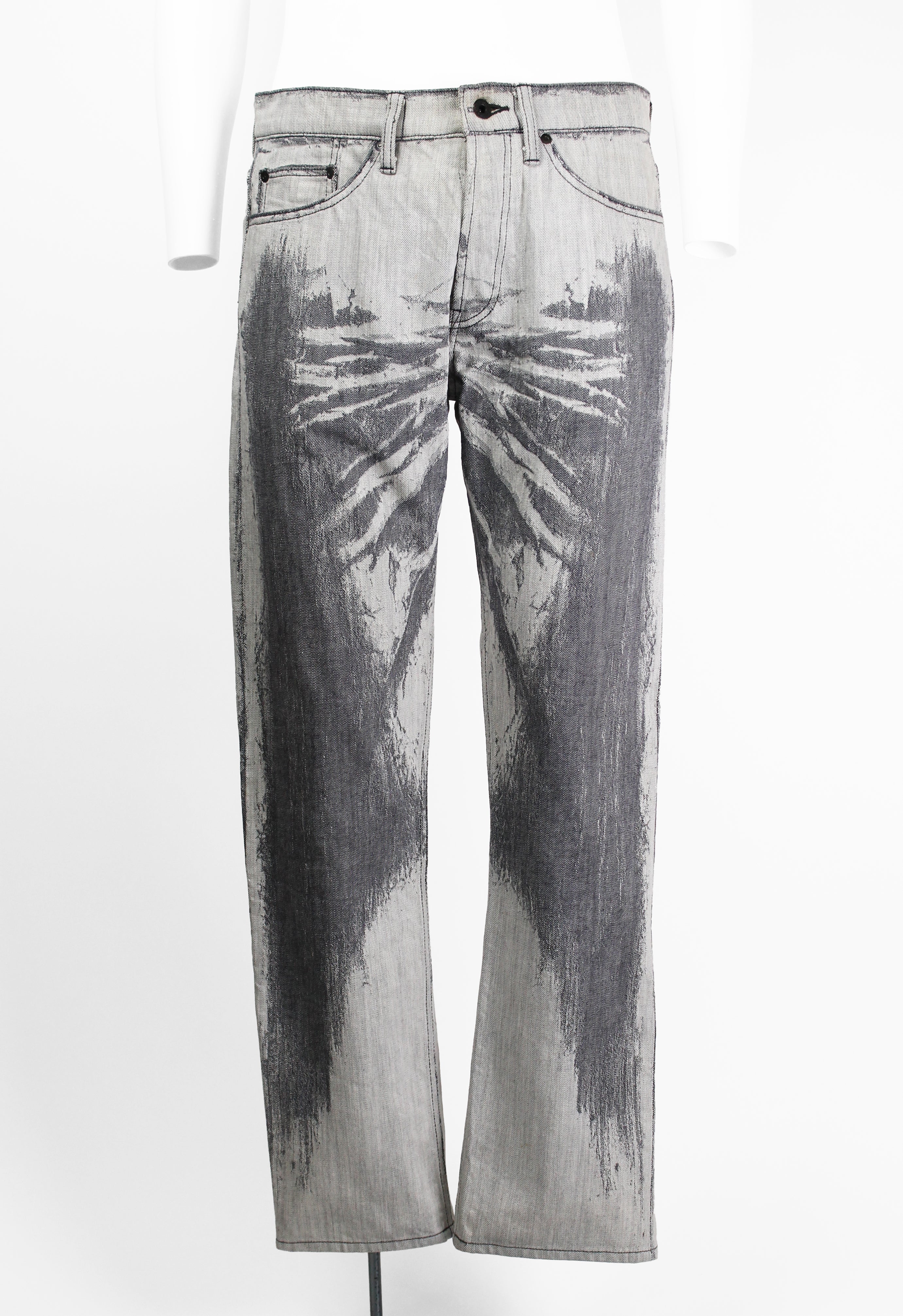 ISSEY MIYAKE MEN FW 2007 DISTRESSED ILLUSION JEANS