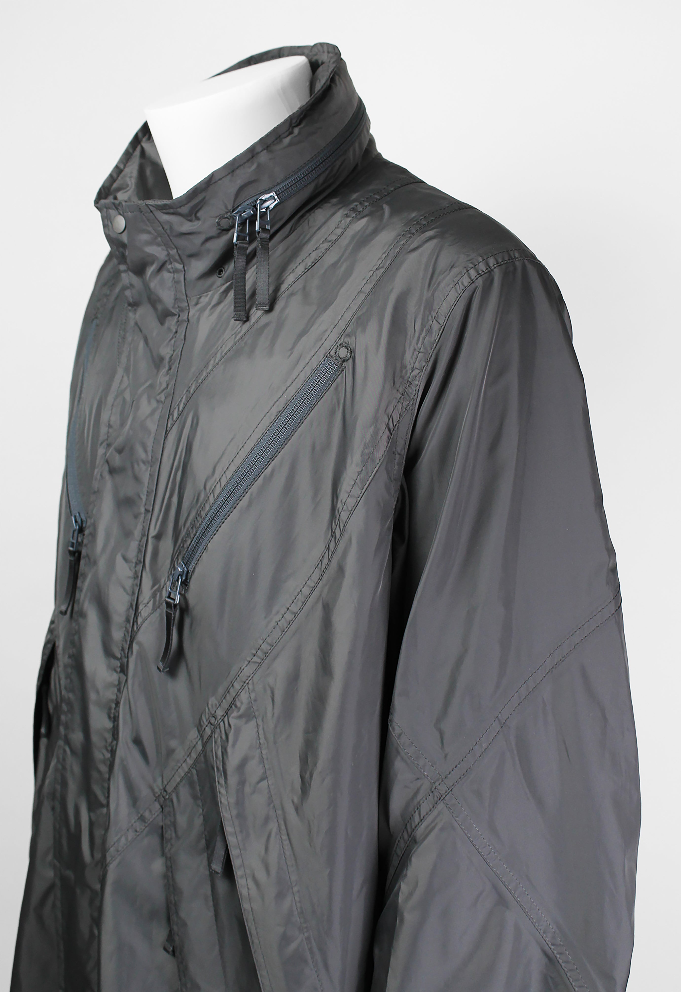 ISSEY MIYAKE MEN SS 2008 LONG MULTI POCKET TECHNICAL COAT
