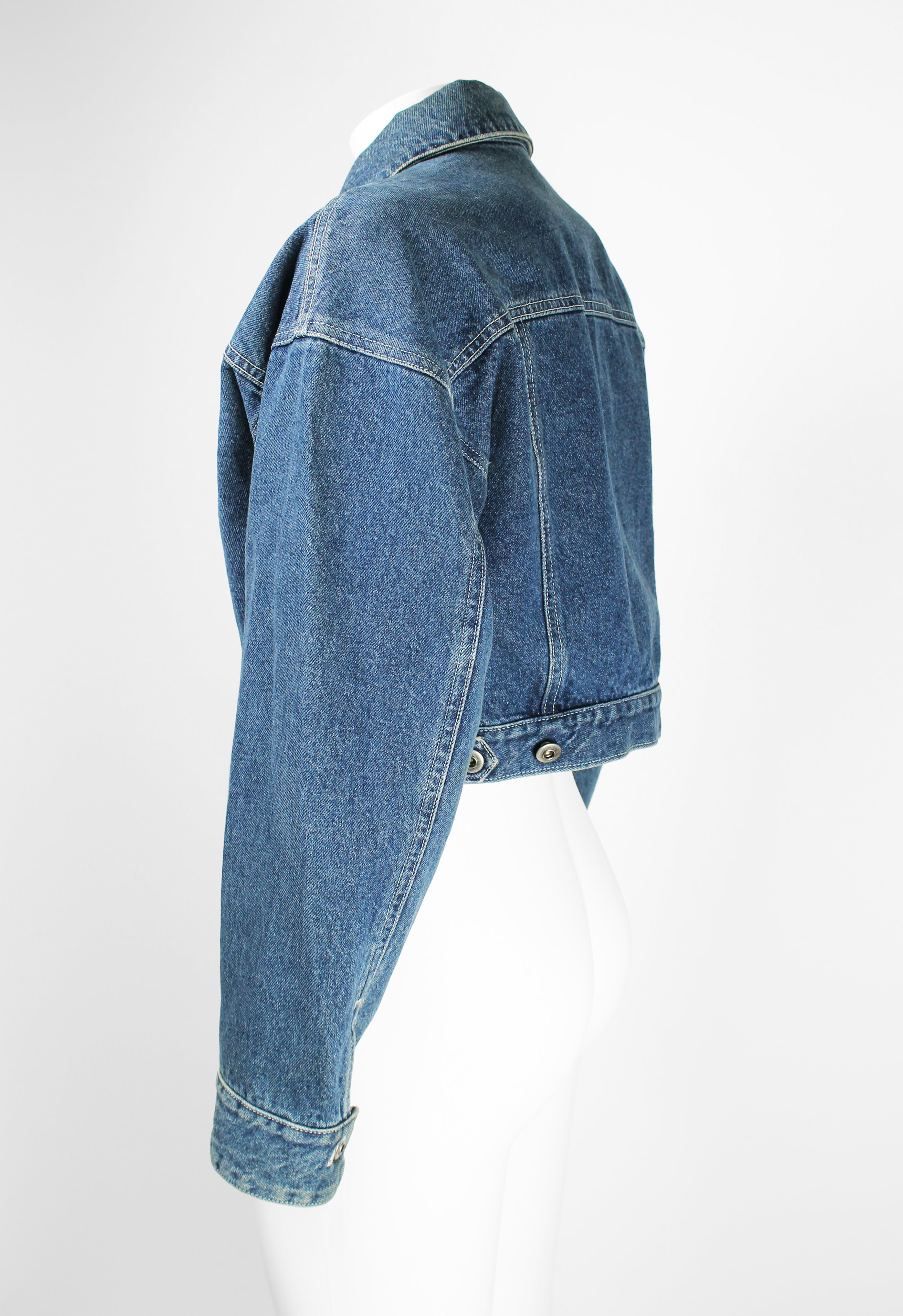 ISSEY MIYAKE 1980'S CROPPED DENIM JACKET