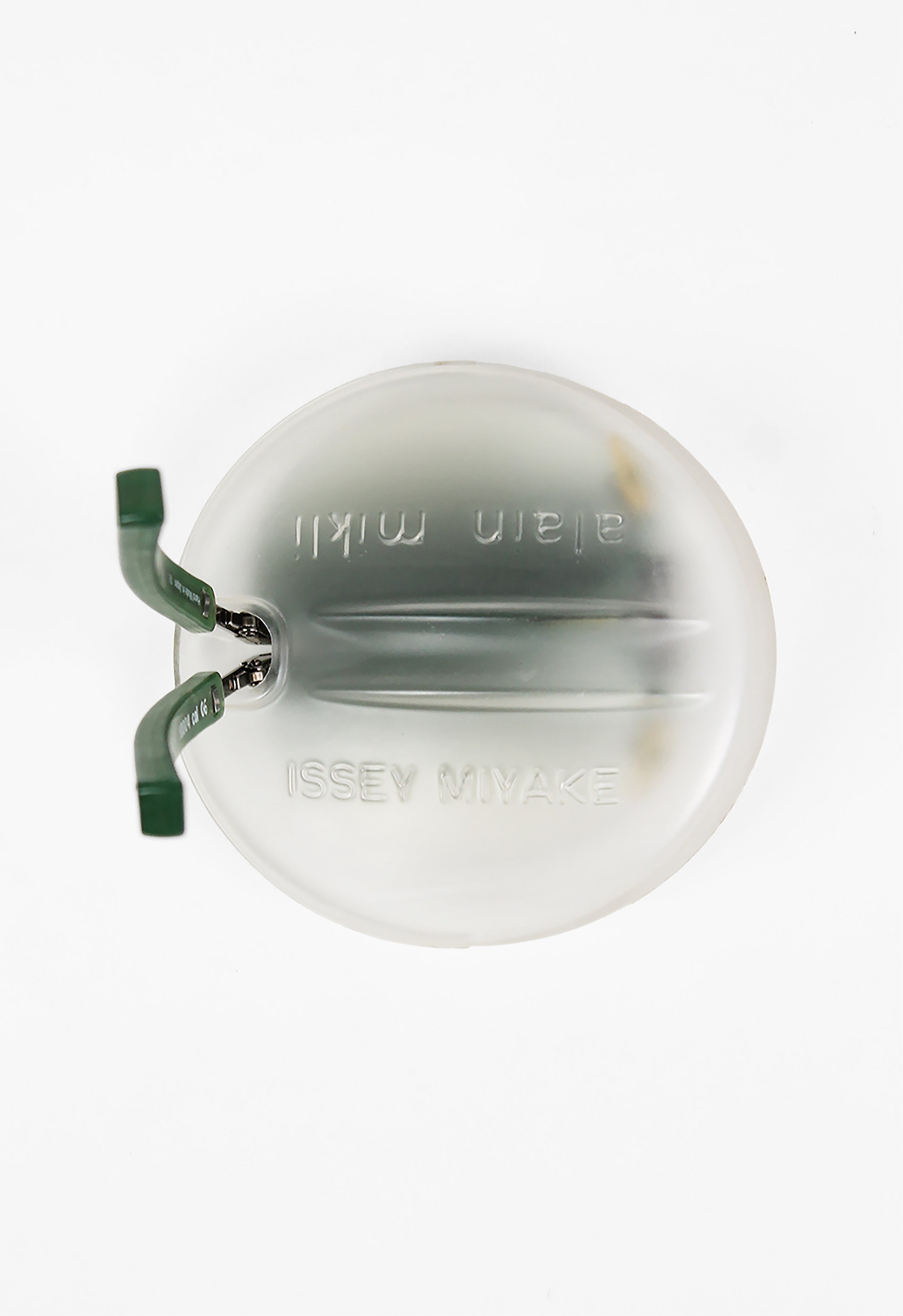 ISSEY MIYAKE X ALAIN MIKLI 2000 FOLDABLE TITANIUM SUNGLASSES WITH DISK CASE