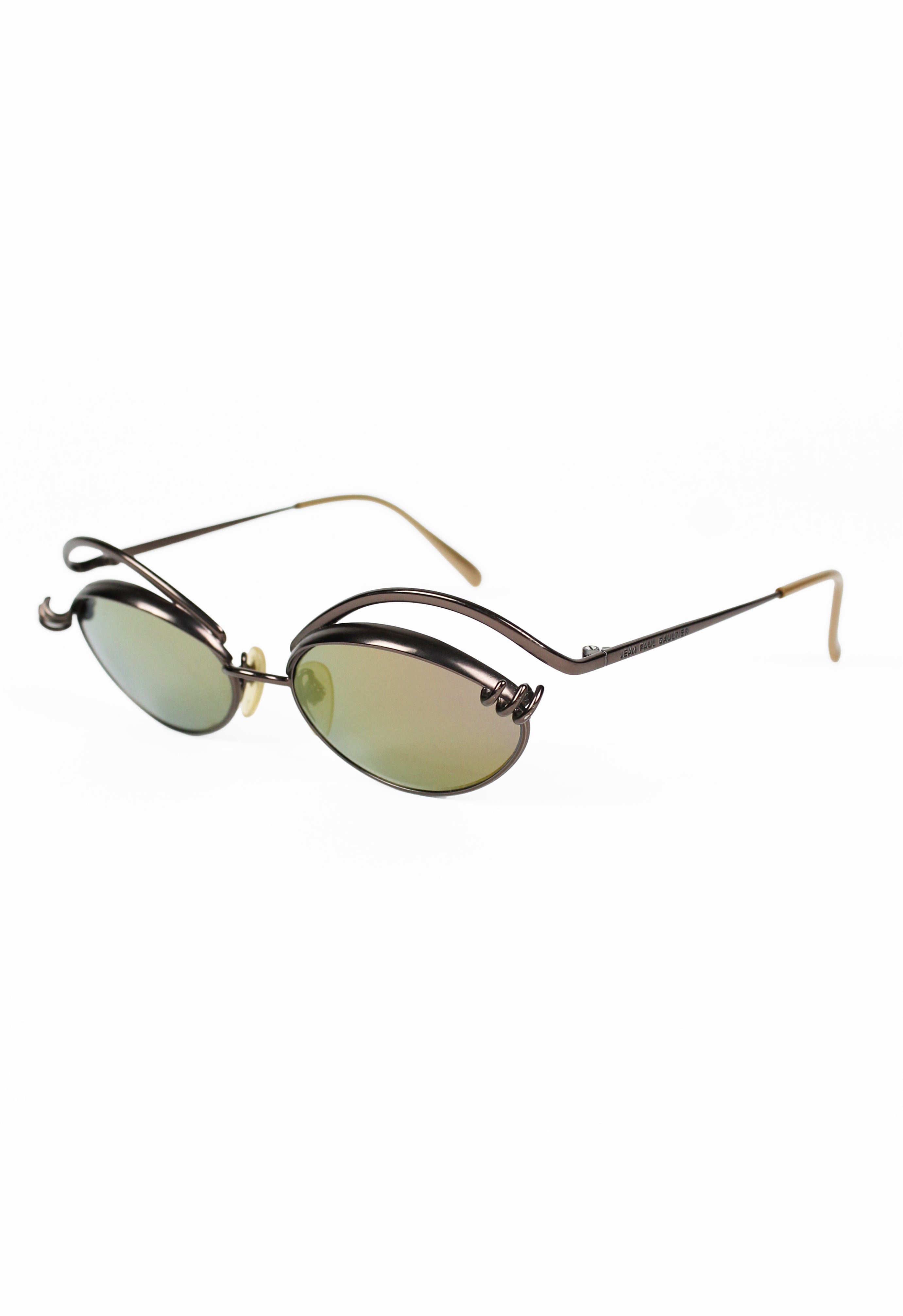 JEAN PAUL GAULTIER 1996 IRIDESCENT EYEBROWS & EYELASHES SUNGLASSES