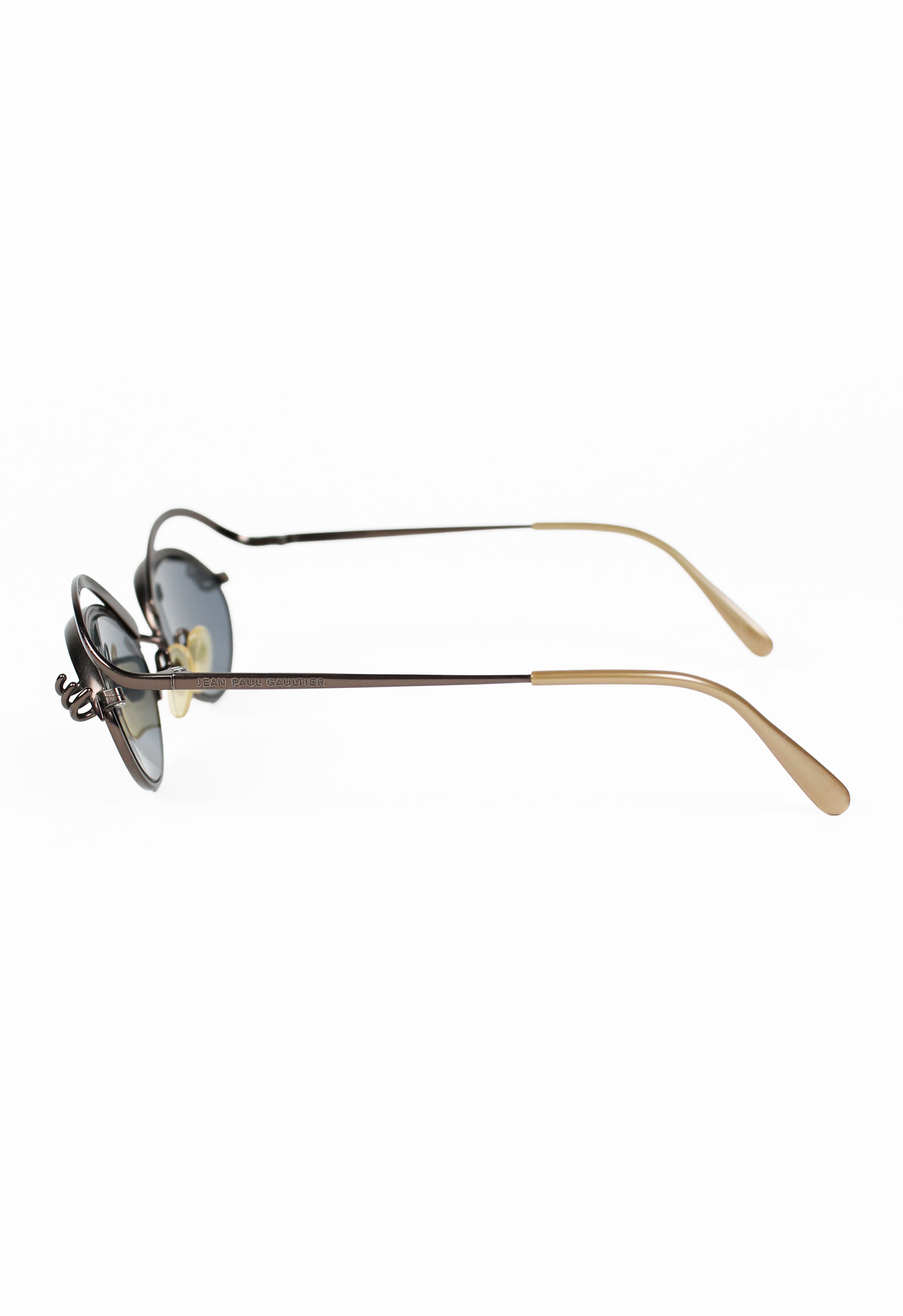 JEAN PAUL GAULTIER 1996 IRIDESCENT EYEBROWS & EYELASHES SUNGLASSES
