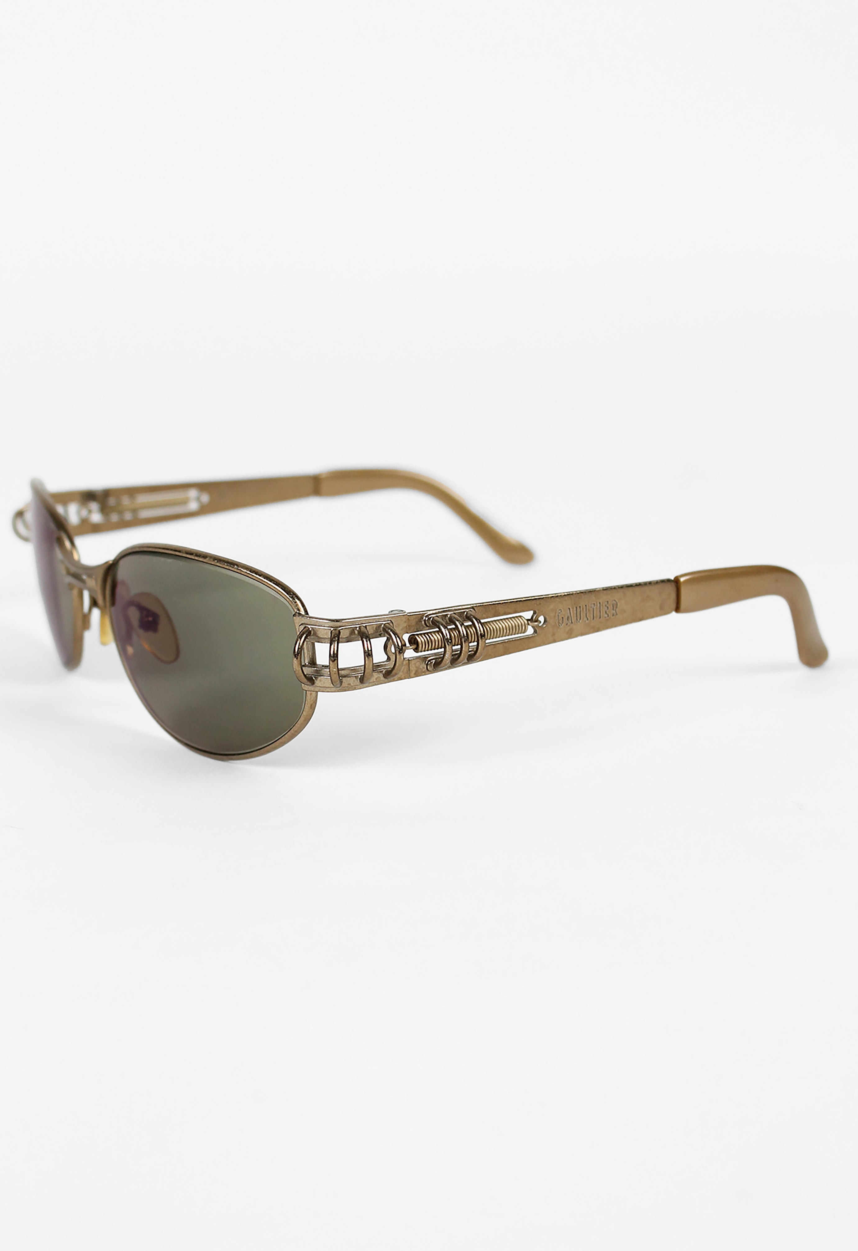 JEAN PAUL GAULTIER 1990'S SPRING AND HOOP PIERCING SUNGLASSES