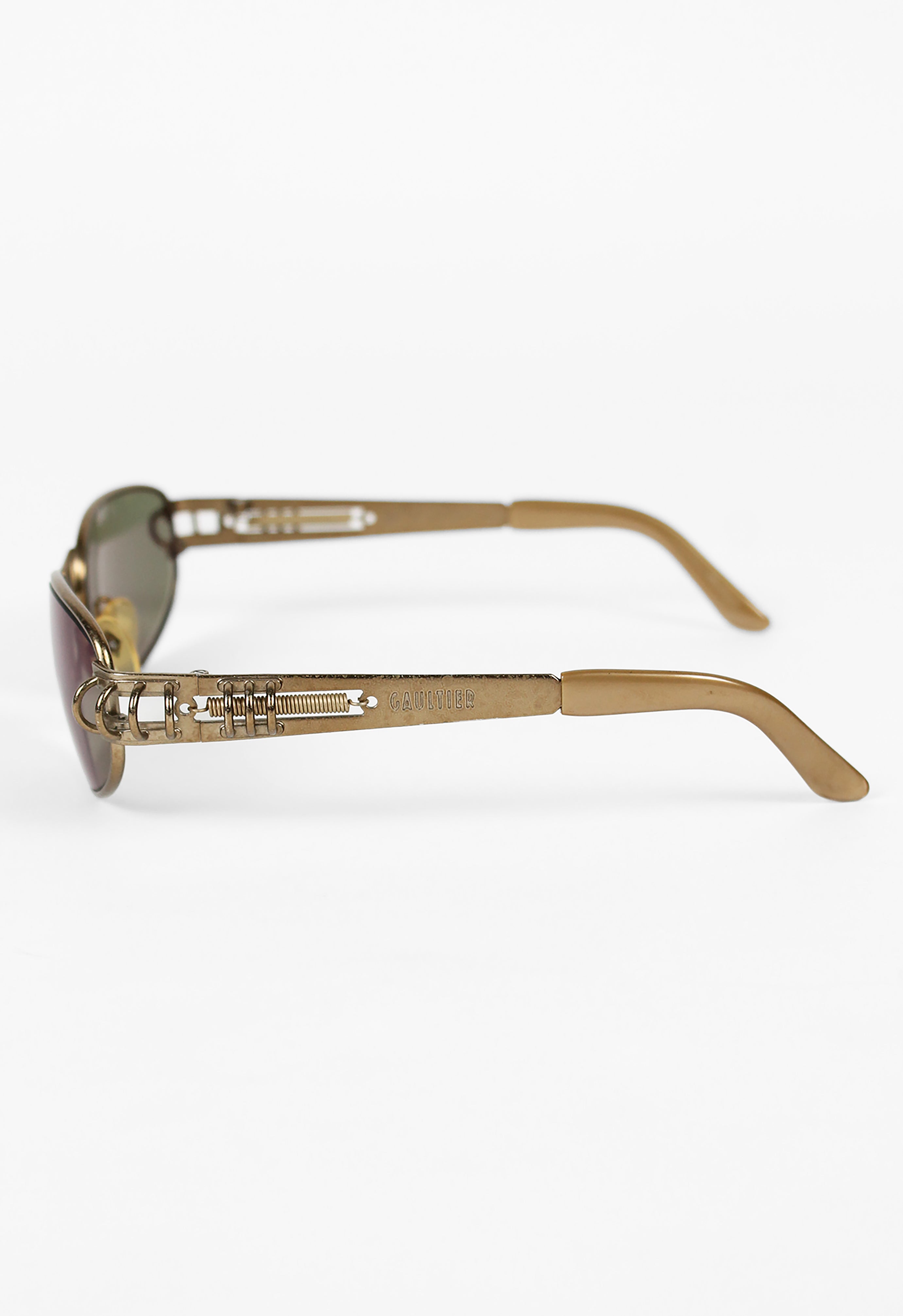 JEAN PAUL GAULTIER 1990'S SPRING AND HOOP PIERCING SUNGLASSES