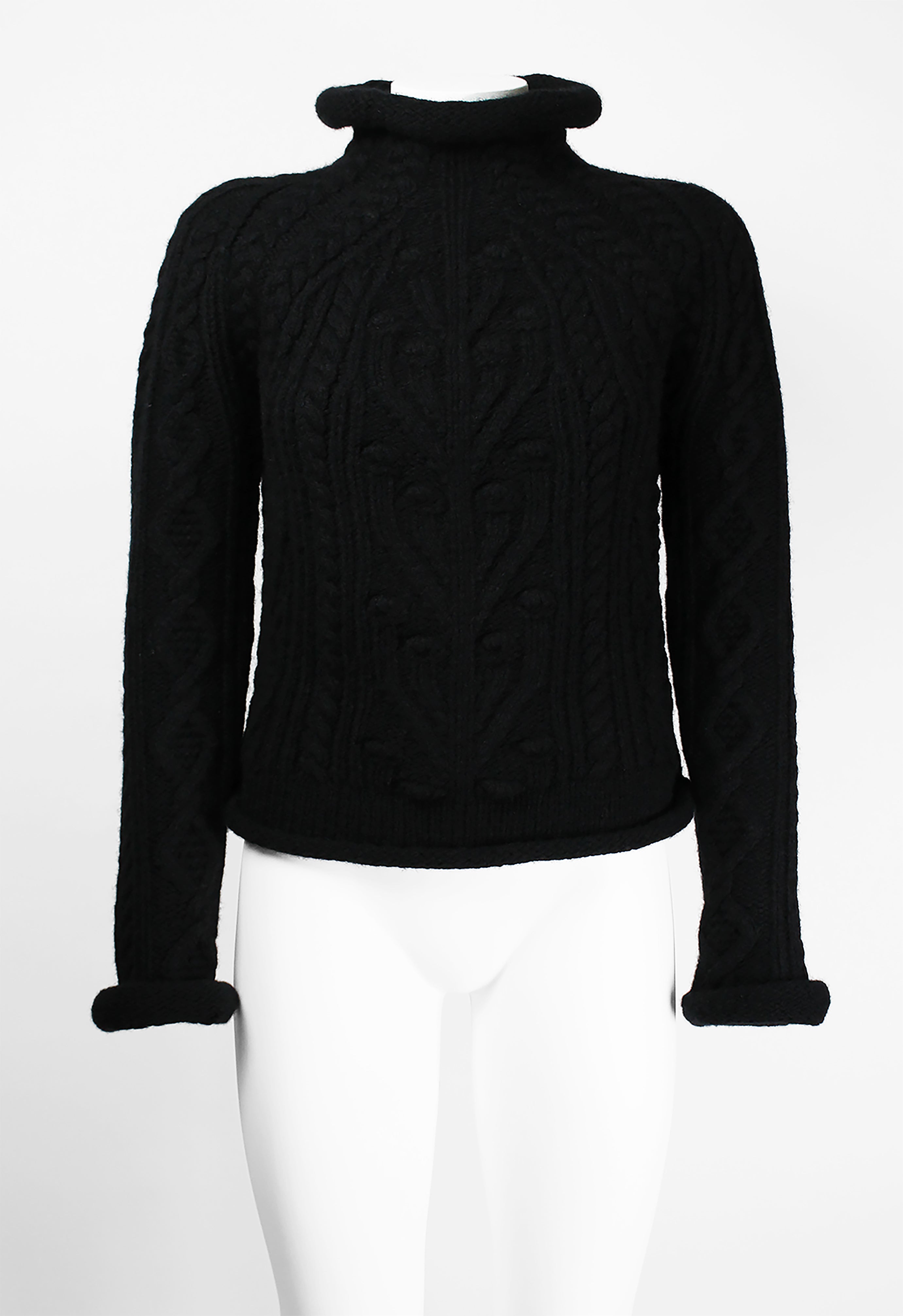 JEAN PAUL GAULTIER FW 1999 TUBE COLLAR CROPPED KNIT