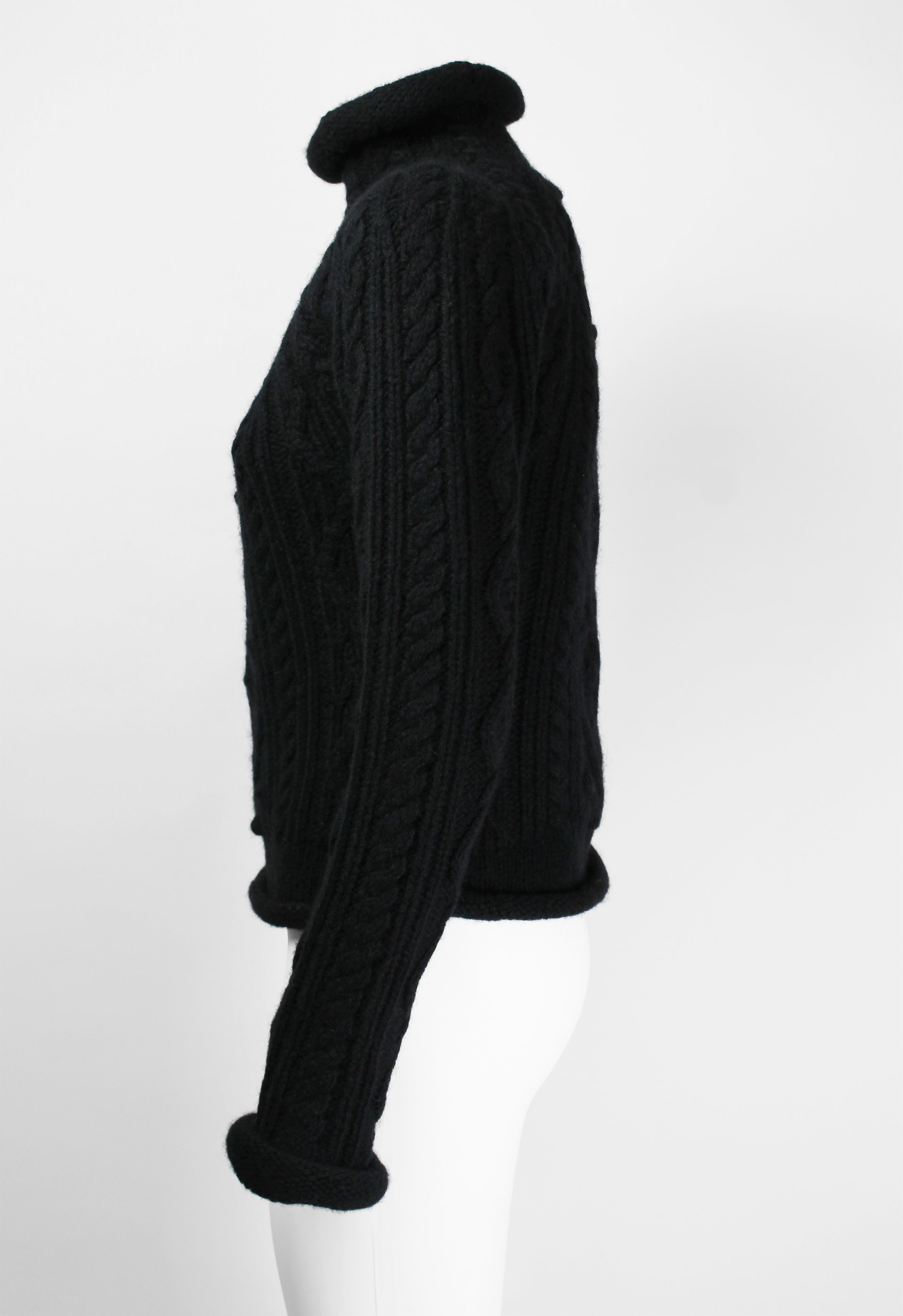 JEAN PAUL GAULTIER FW 1999 TUBE COLLAR CROPPED KNIT