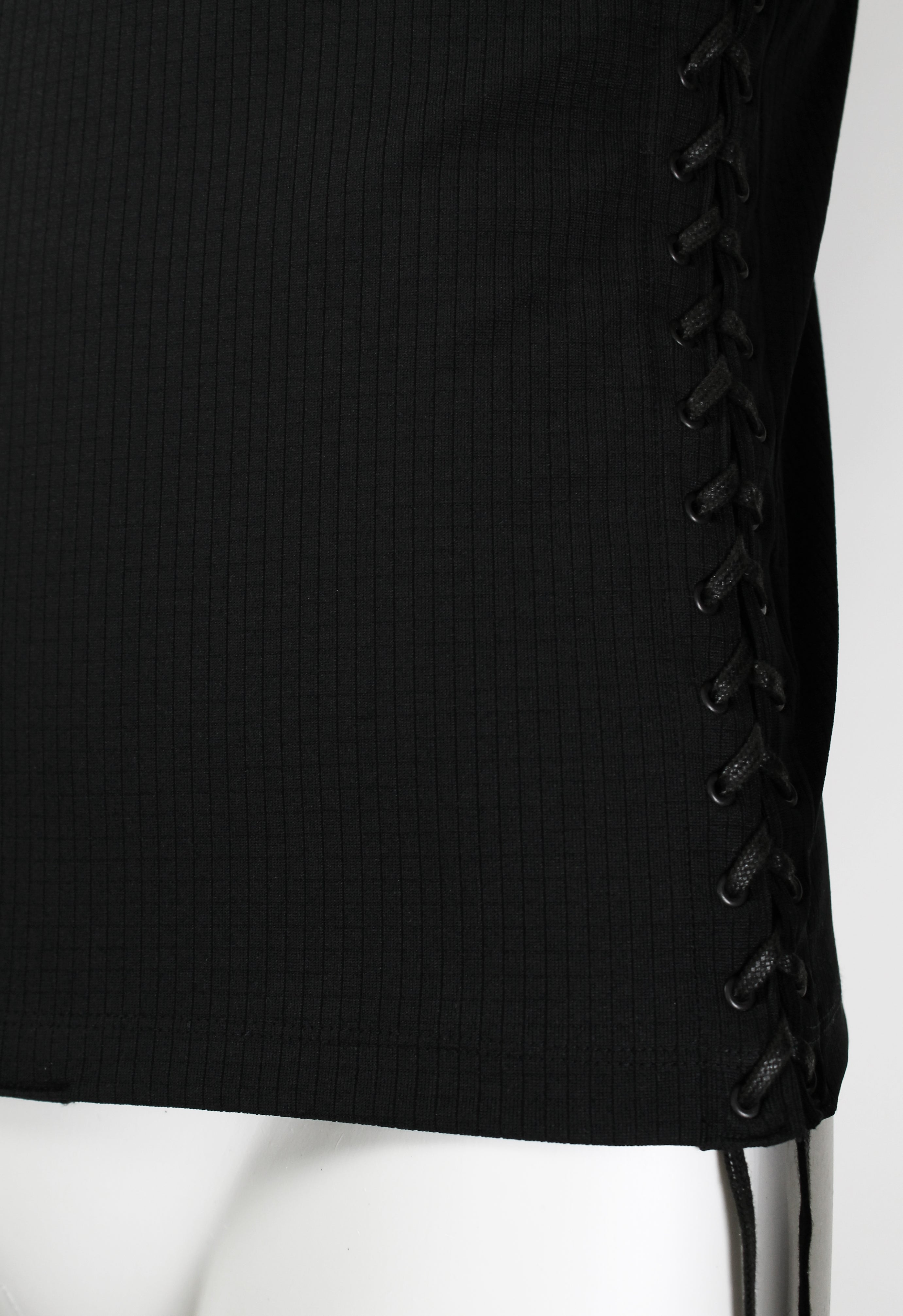 JEAN PAUL GAULTIER HOMME ZIP UP TRACK TOP WITH LACE-UP SIDES