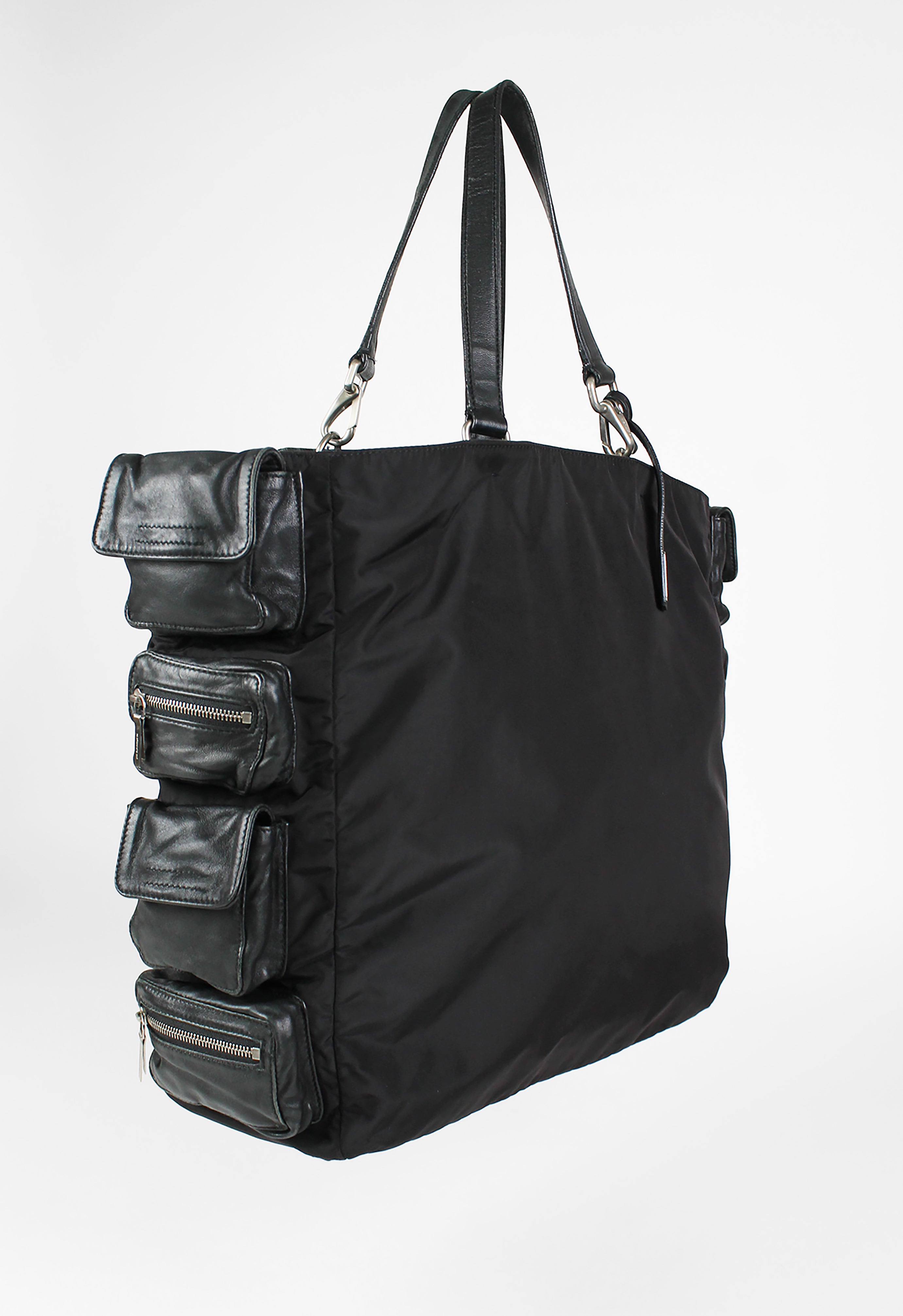 JIL SANDER SS 2003 LEATHER AND NYLON CARGO TOTE BAG – THE 543