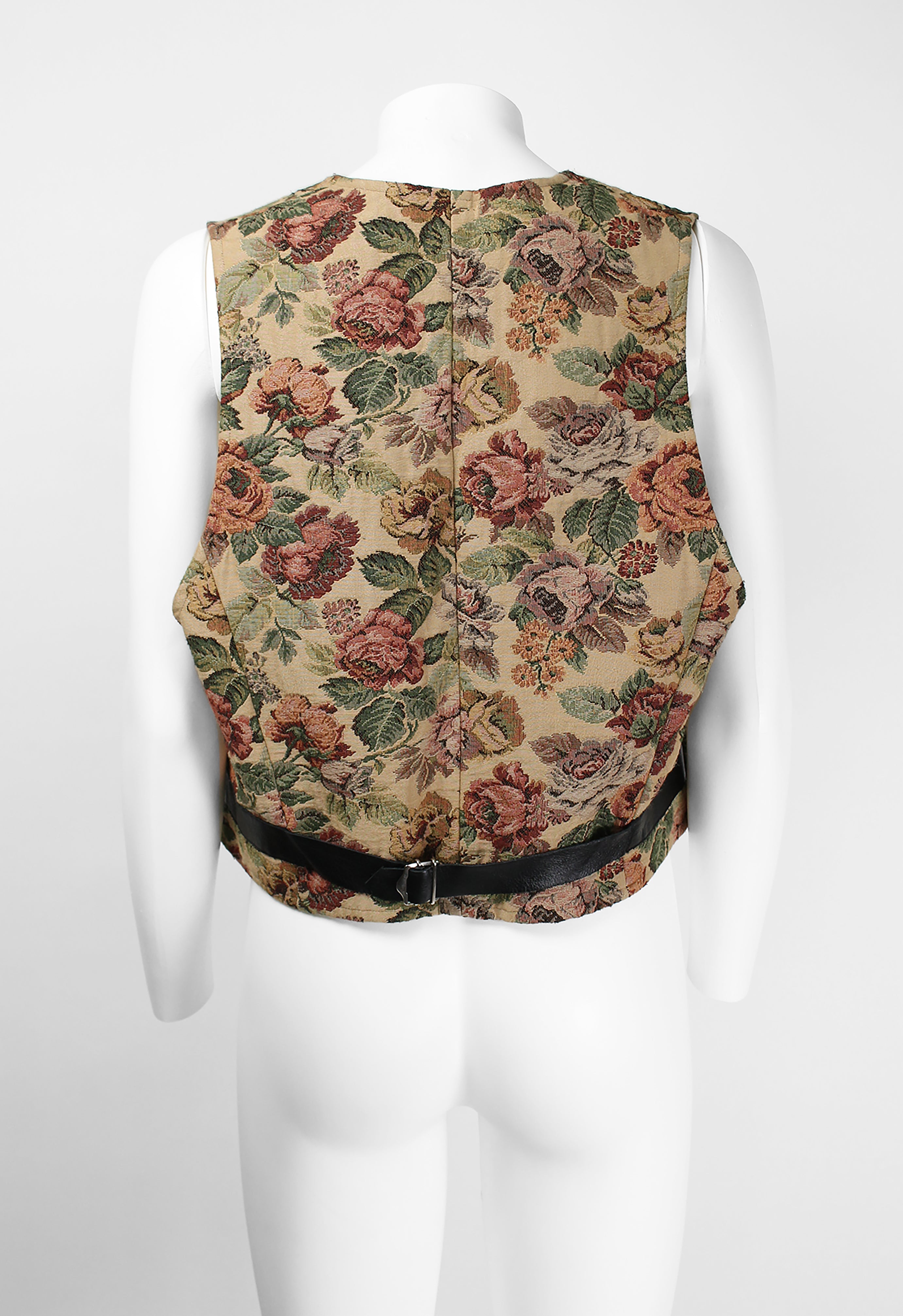 JUNYA WATANABE SS 1993 WIDE GOBELIN FLORAL WAISTCOAT