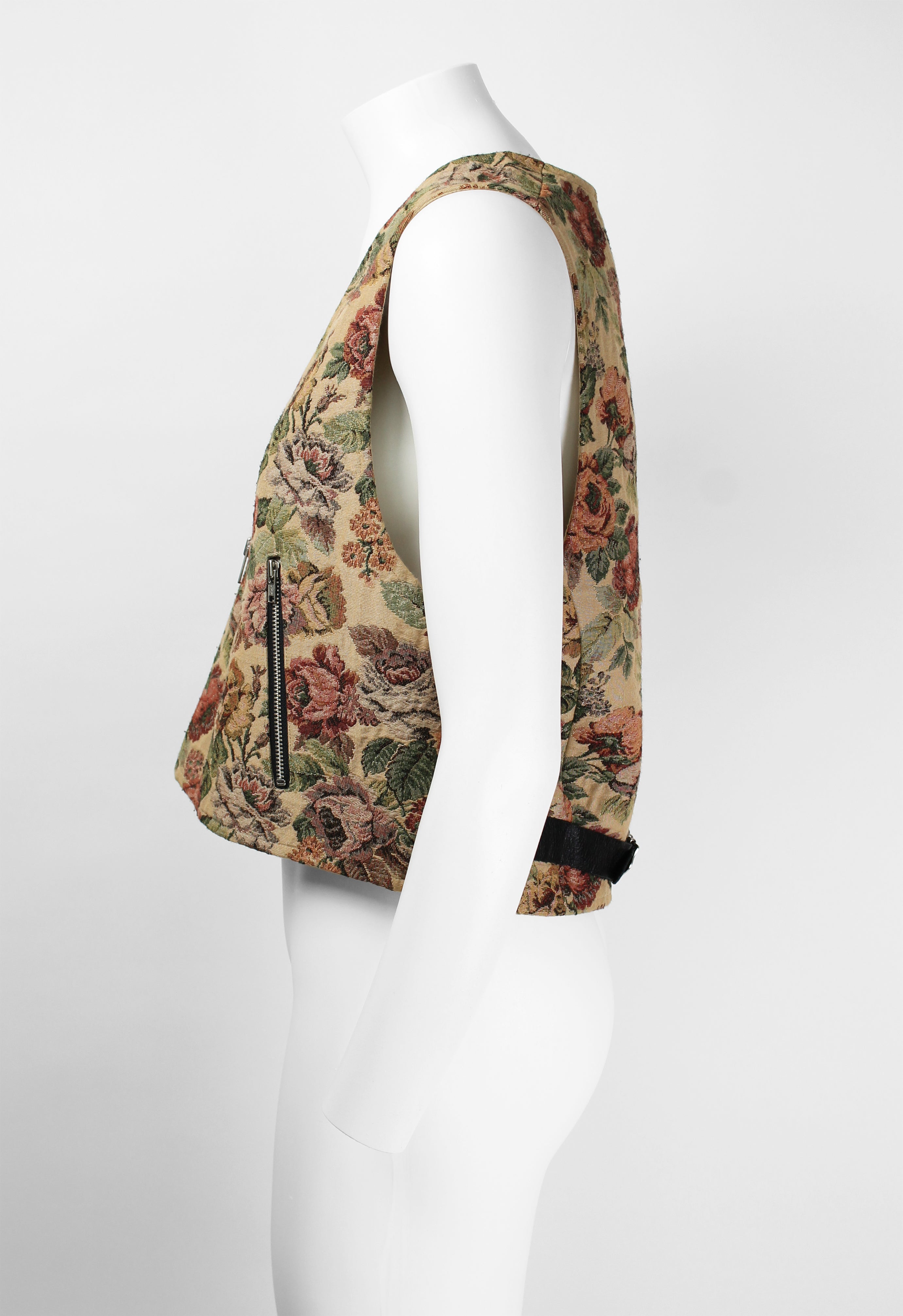 JUNYA WATANABE SS 1993 WIDE GOBELIN FLORAL WAISTCOAT