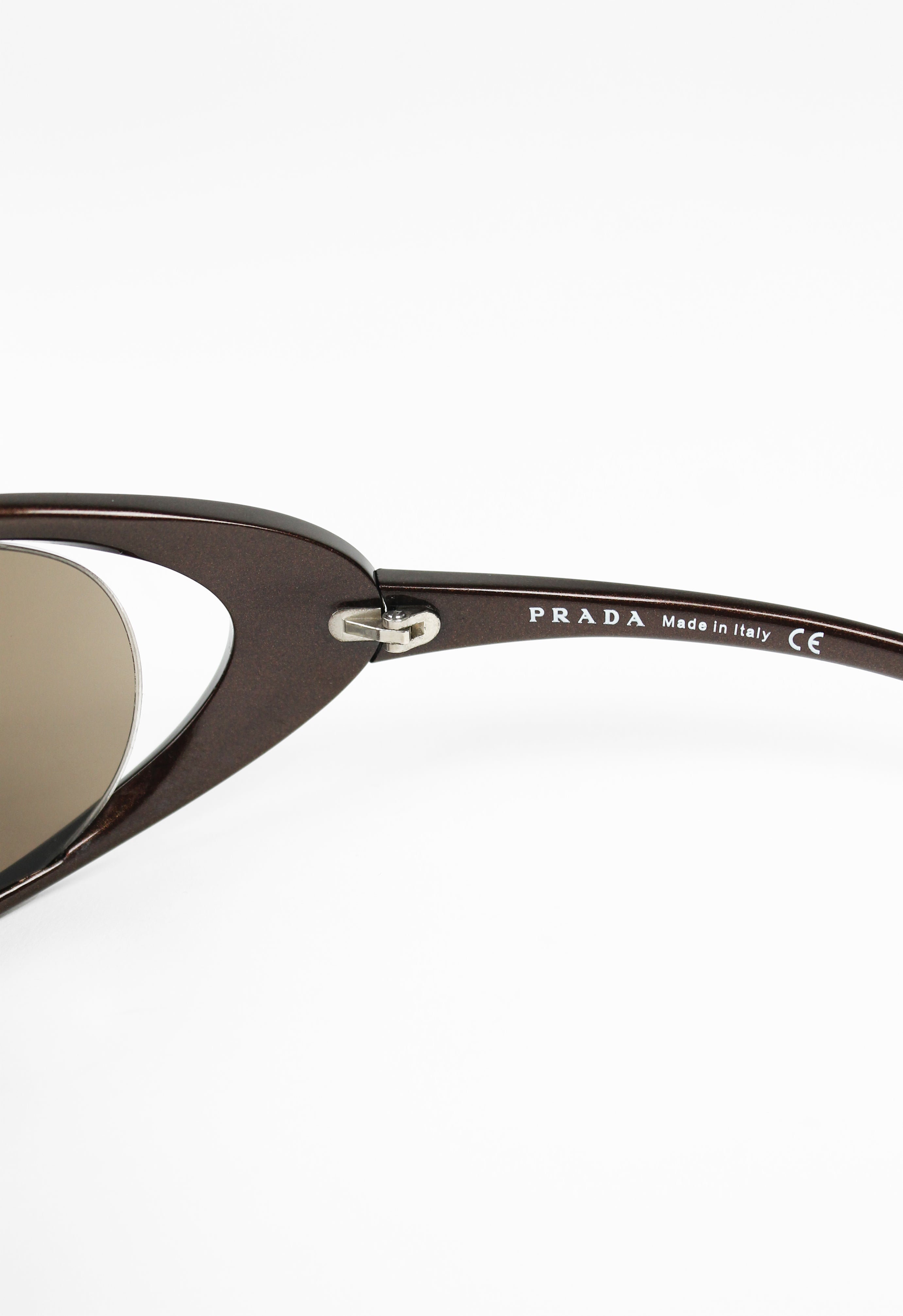 PRADA FW 2004 METALLIC EXTREME WRAPAROUND SUNGLASSES