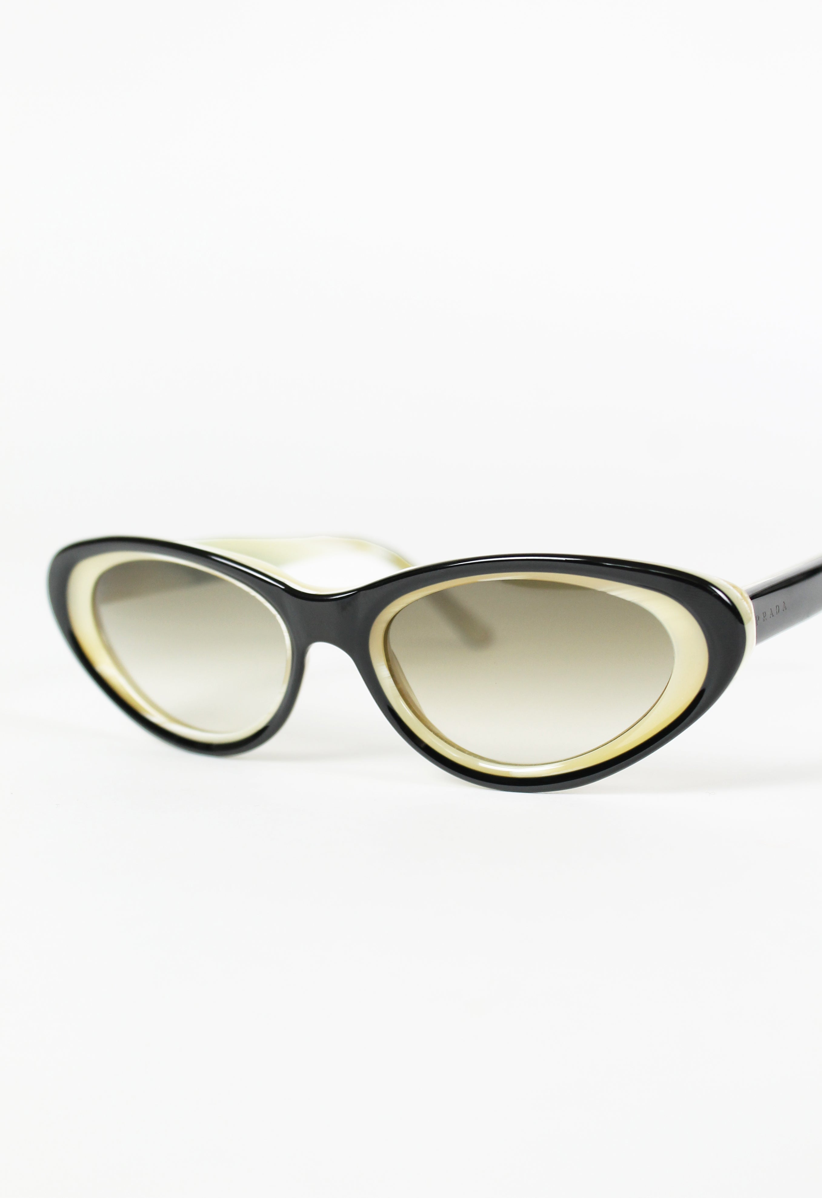 PRADA SS 2001 HORN-EFFECT CAT EYE SUNGLASSES