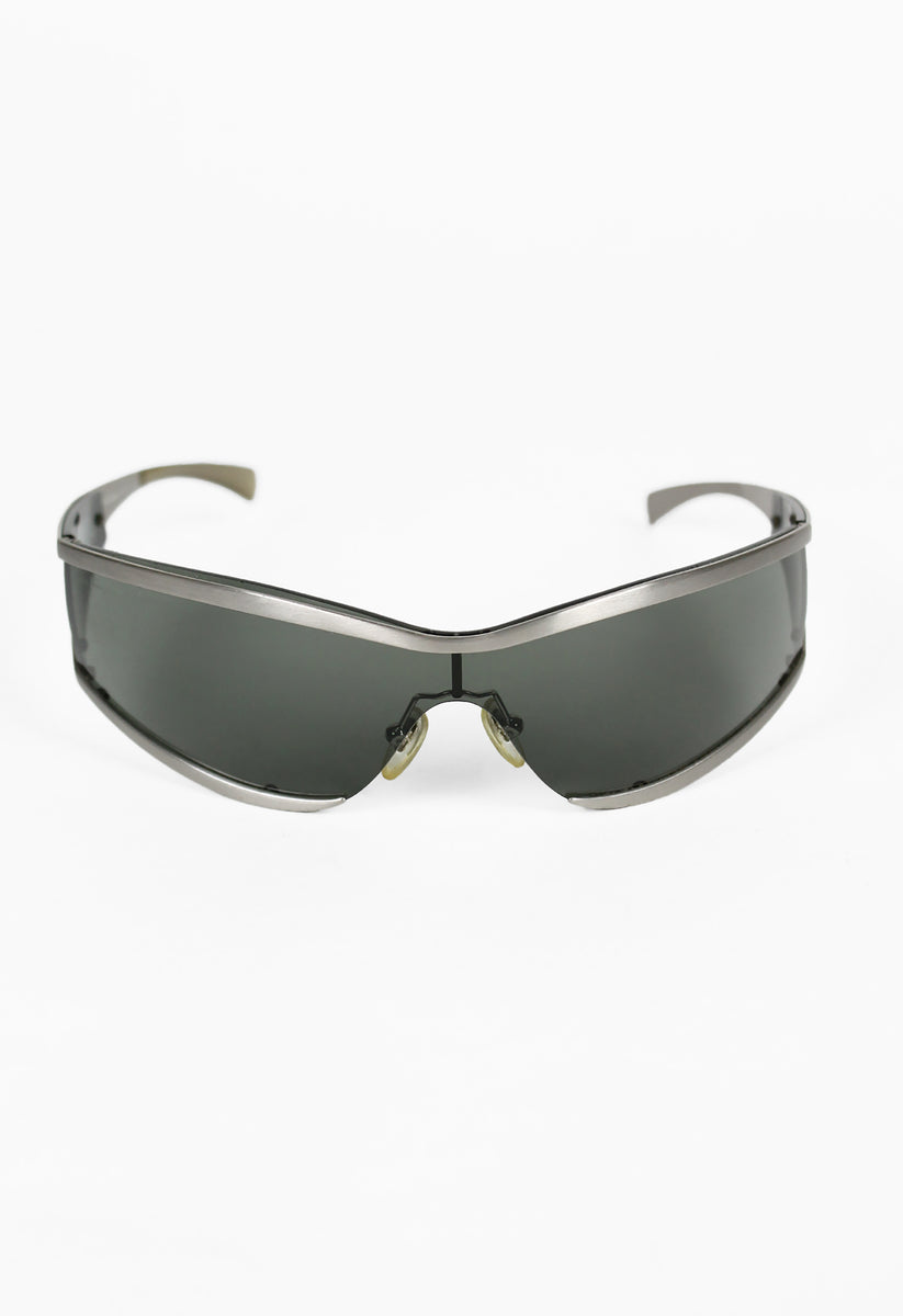SALVATORE FERRAGAMO FUTURISTIC WRAPAROUND SUNGLASSES – THE 543