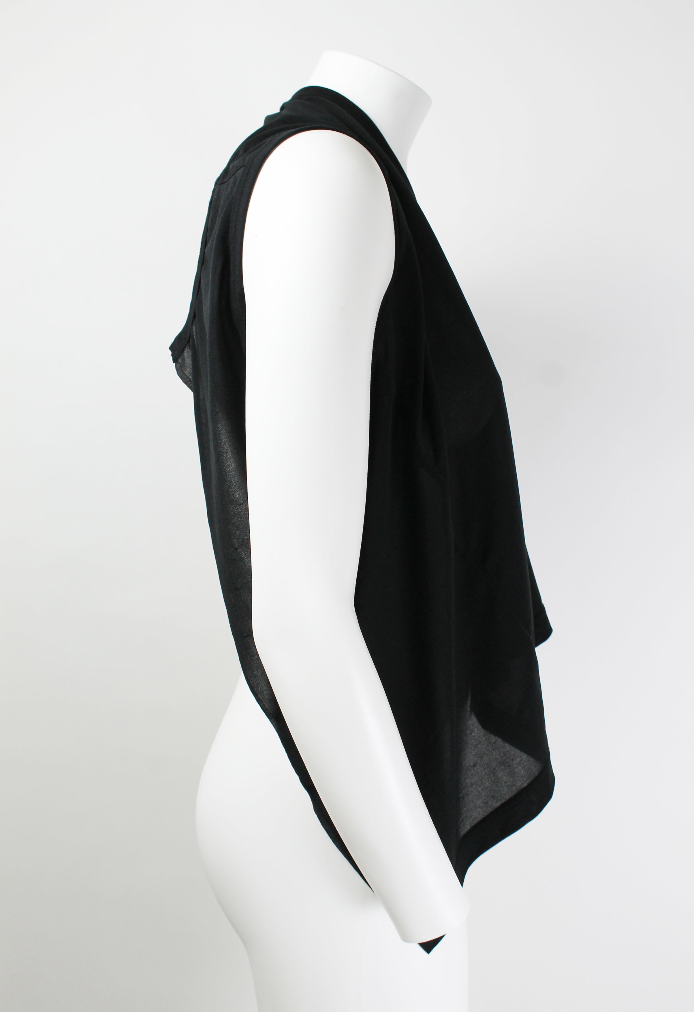 COMME DES GARCONS SS 2007 CUBISM SHEER OPEN BACK TOP