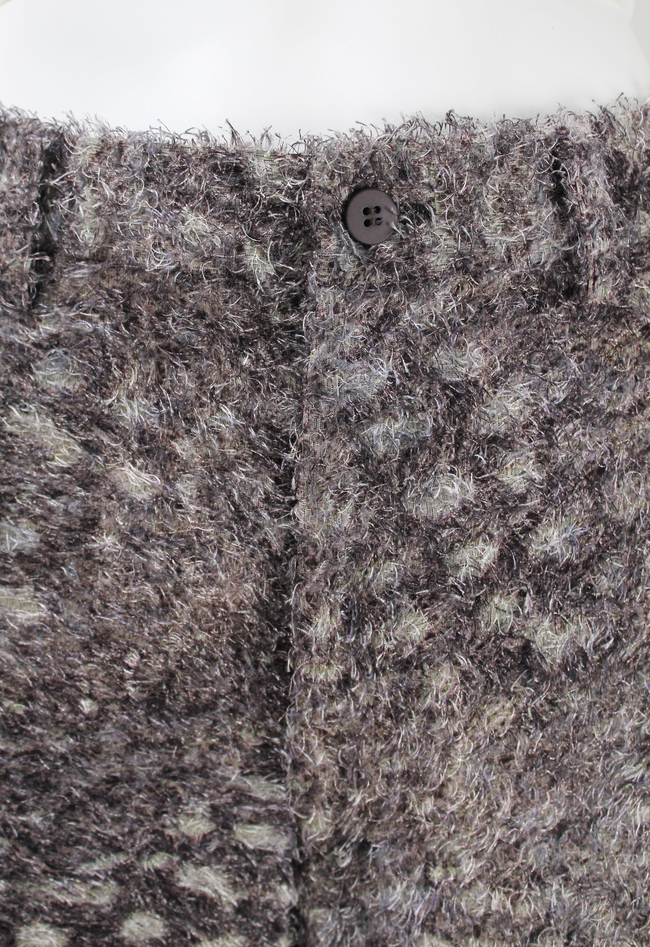 ISSEY MIYAKE FW 1998 FUZZY IRIDESCENT LEOPARD TROUSERS