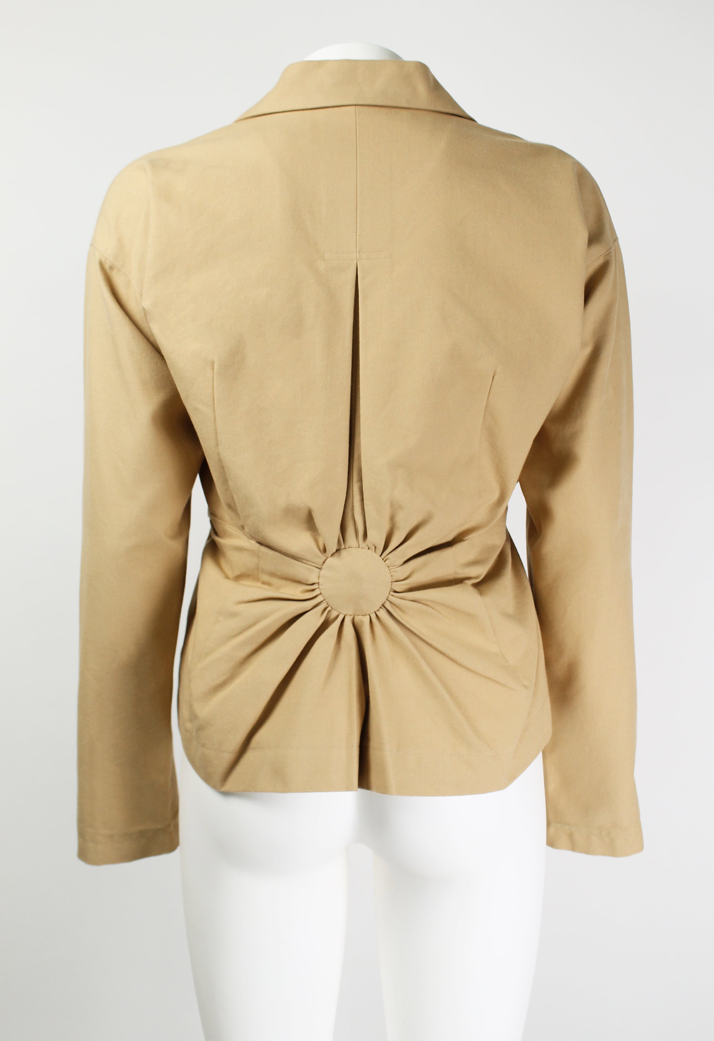 ISSEY MIYAKE FW 2003 RUCHED CIRCLE DESIGN JACKET