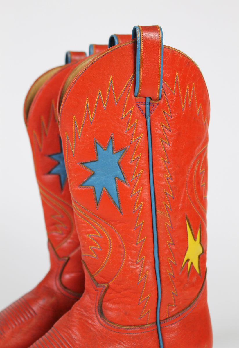 ISSEY MIYAKE SPORT 1970 S STAR COWBOY BOOTS