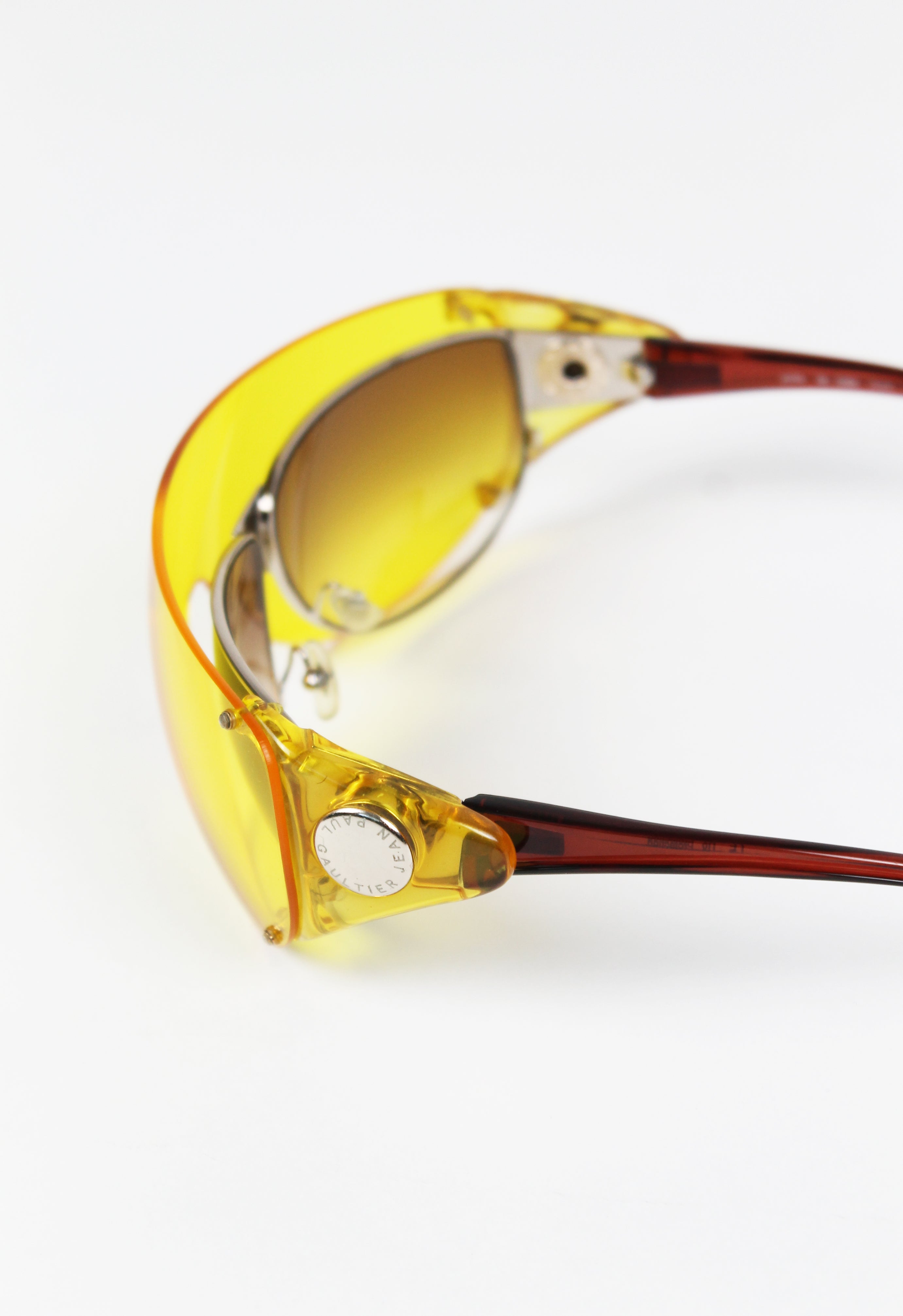 JEAN PAUL GAULTIER SS 2002 DETACHABLE SHIELD SUNGLASSES