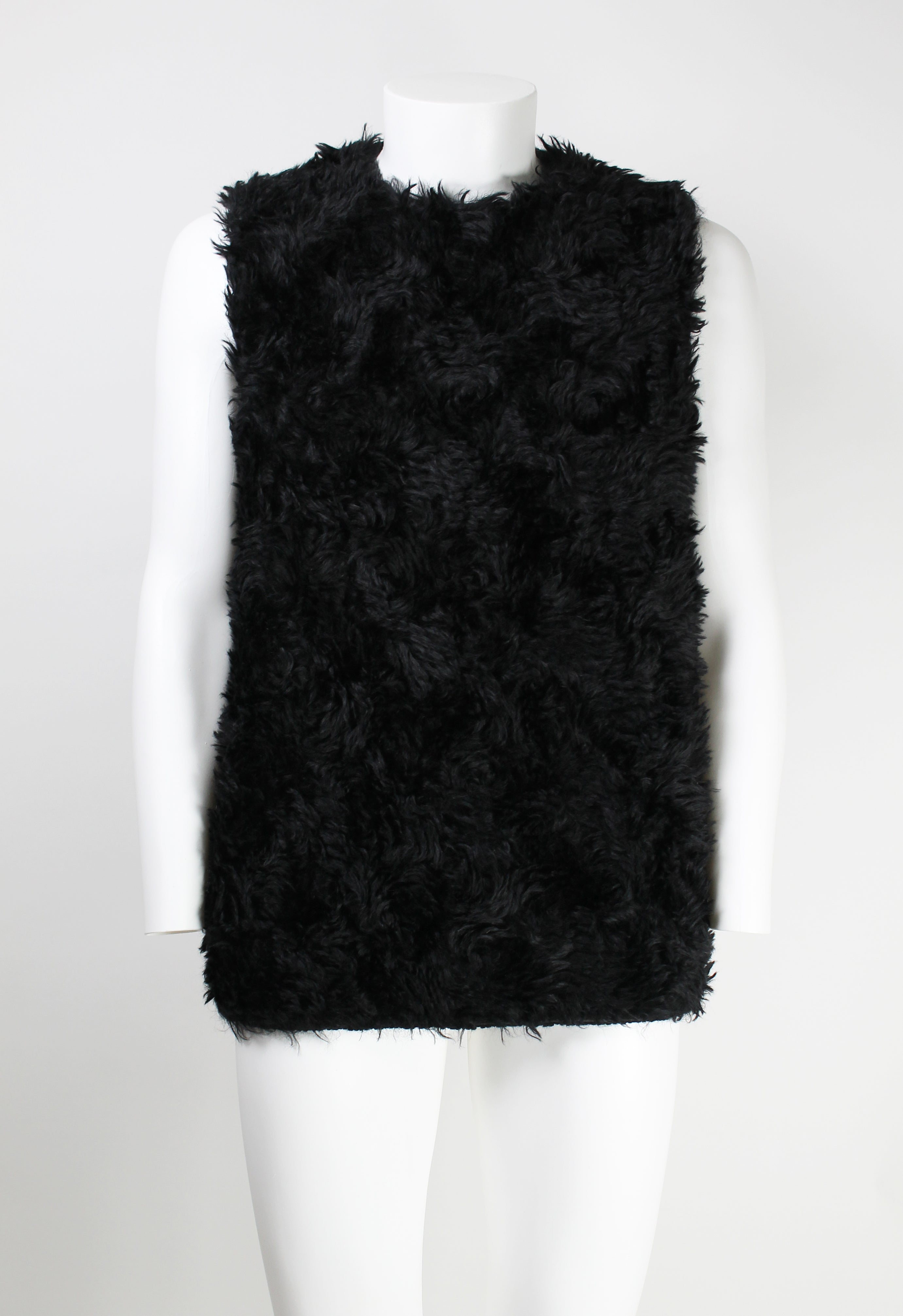 PRADA FW 2007 FAUX FUR MOHAIR VEST