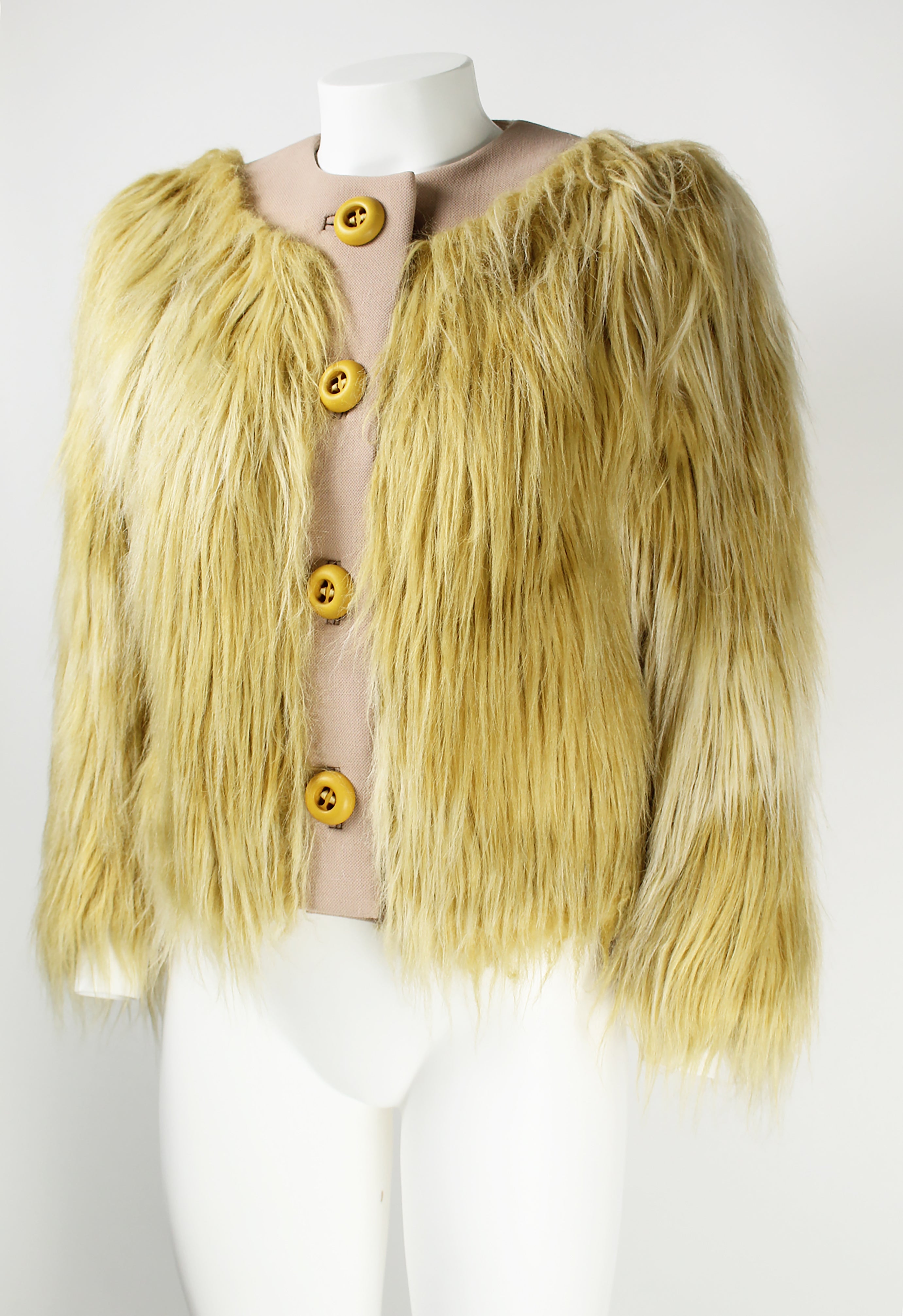 PRADA FW 2011 FAUX FUR JACKET