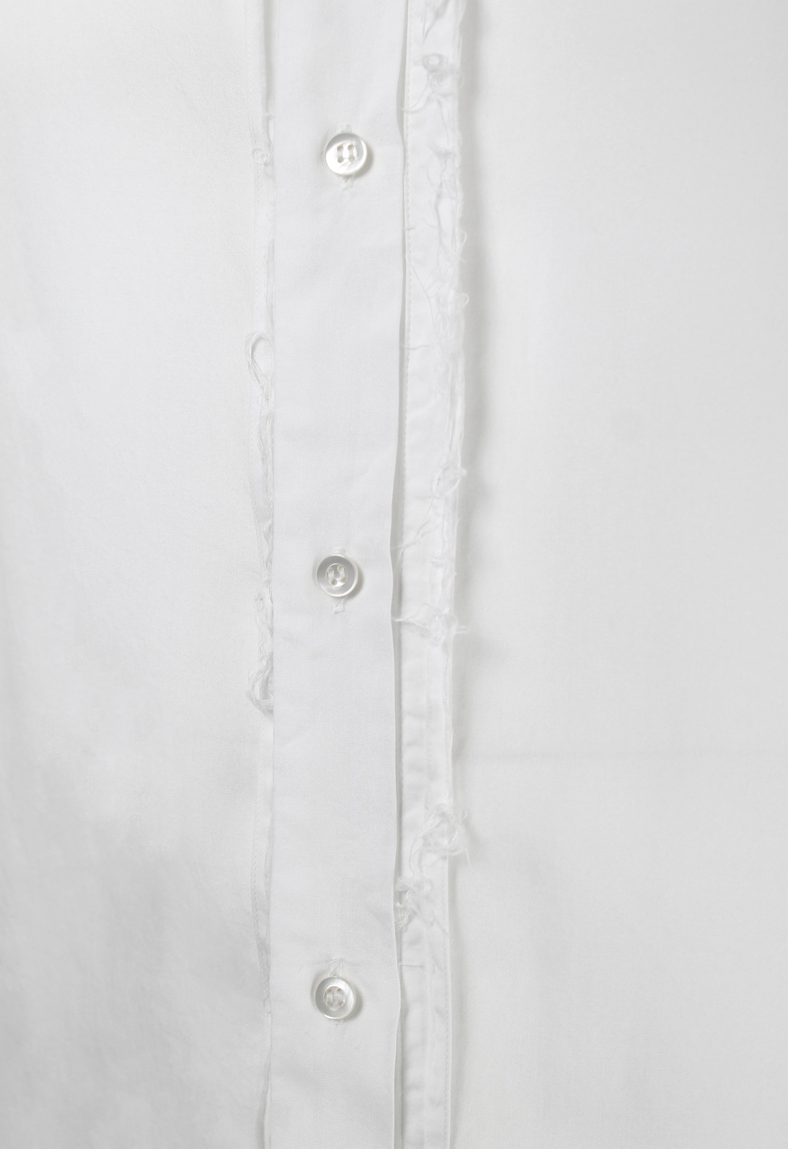 YOHJI YAMAMOTO Y'S RECONSTRUCTED DISTRESSED WHITE SHIRT