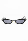 ALAIN MIKLI 1990'S ANGULAR LAYERED GOGGLE SUNGLASSES
