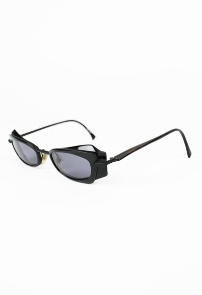 ALAIN MIKLI 1990'S ANGULAR LAYERED GOGGLE SUNGLASSES