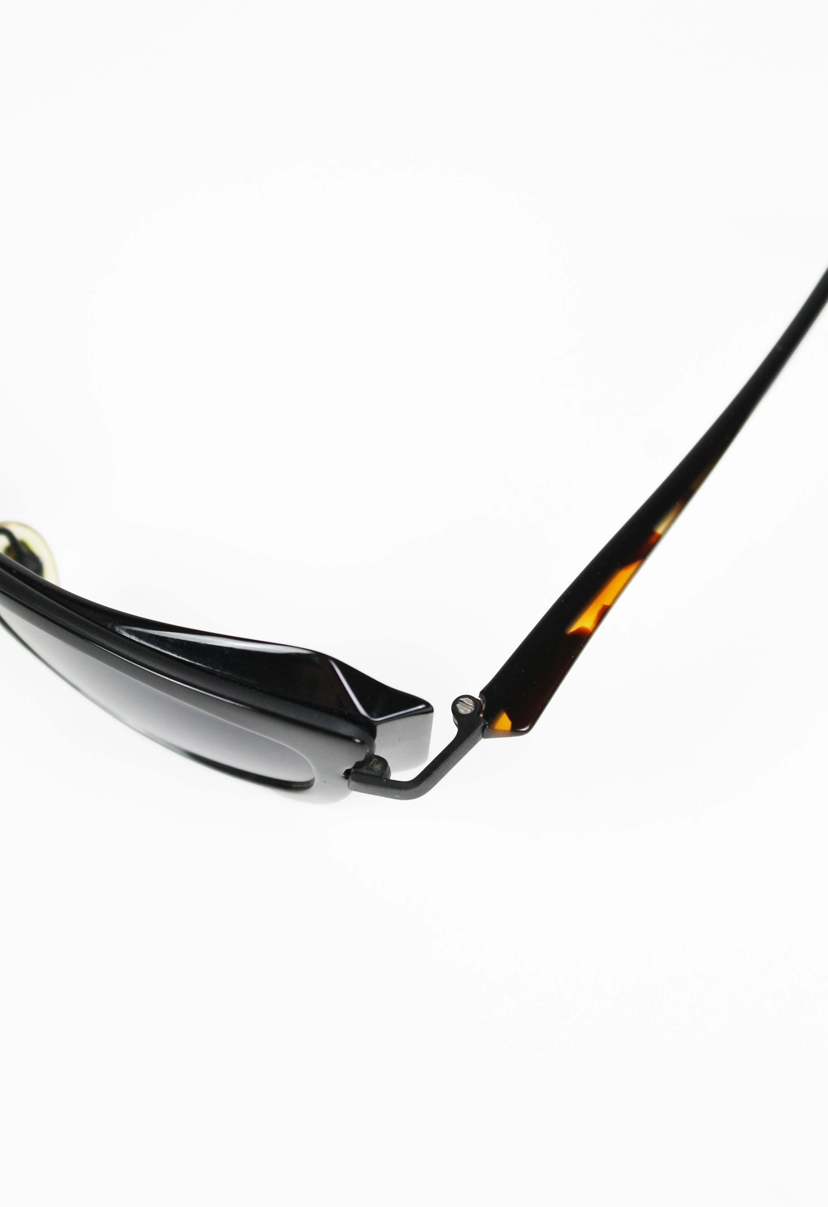 ALAIN MIKLI 1990'S ANGULAR LAYERED GOGGLE SUNGLASSES
