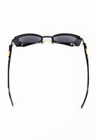 ALAIN MIKLI 1990'S ANGULAR LAYERED GOGGLE SUNGLASSES