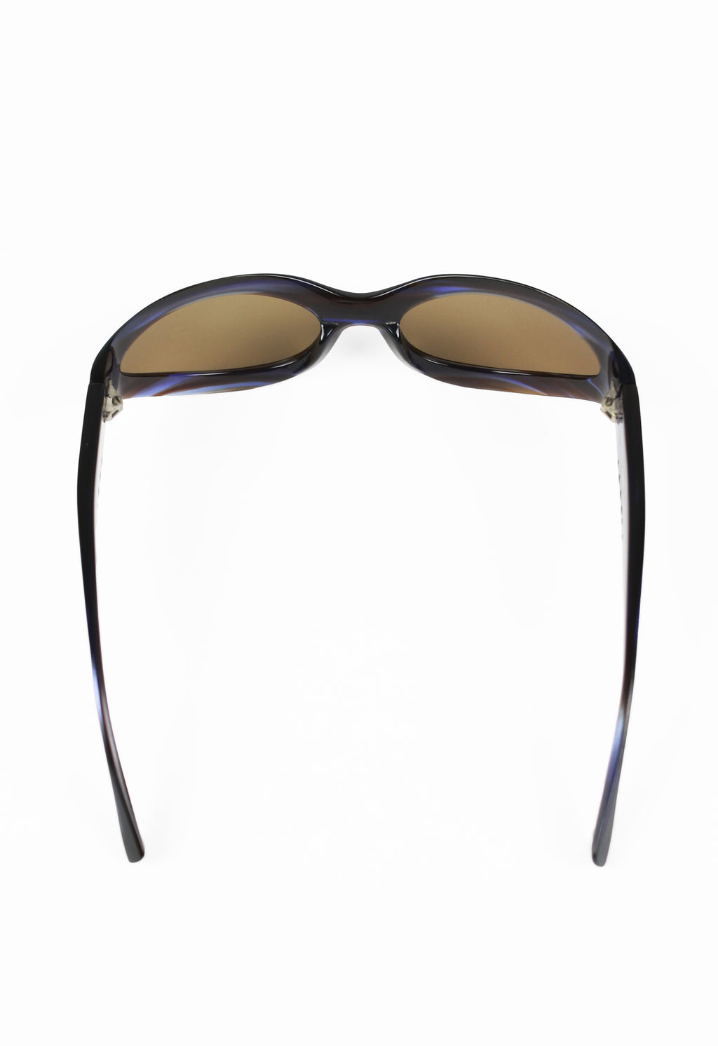 ALAIN MIKLI ELECTRIC BLUE AND BROWN GOGGLE SUNGLASSES