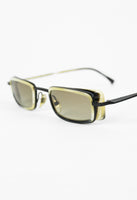 ALAIN MIKLI 1990'S RECTANGULAR HORN GOGGLE SUNGLASSES