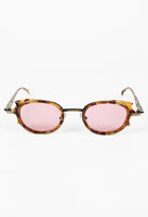 ALAIN MIKLI 1990'S SPIKED TORTOISESHELL PINK LENS SUNGLASSES