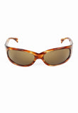 ALAIN MIKLI WOOD EFFECT WRAPAROUND SUNGLASSES