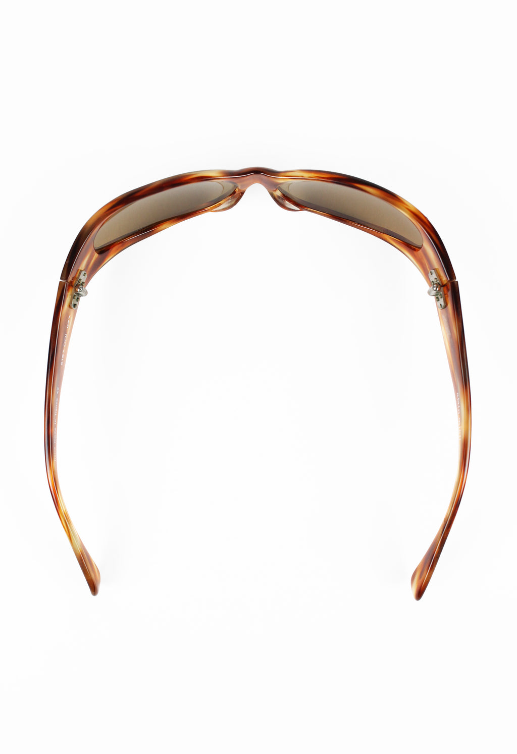 ALAIN MIKLI WOOD EFFECT WRAPAROUND SUNGLASSES