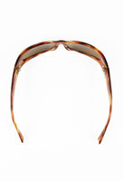 ALAIN MIKLI WOOD EFFECT WRAPAROUND SUNGLASSES